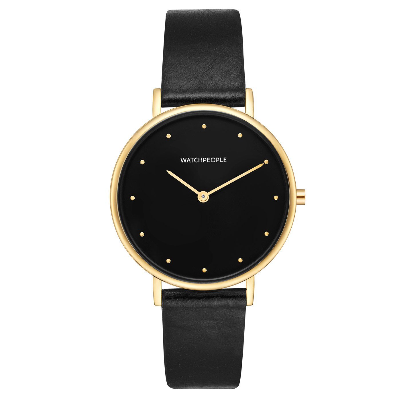 Watchpeople Quarzuhr I Love Dots WP 029-01, flach, easy release Band