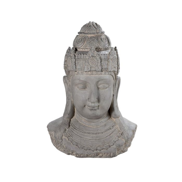 GILDE Dekofigur GILDE Skulptur Buddha Capo - grau - H. 58cm x B. 42cm