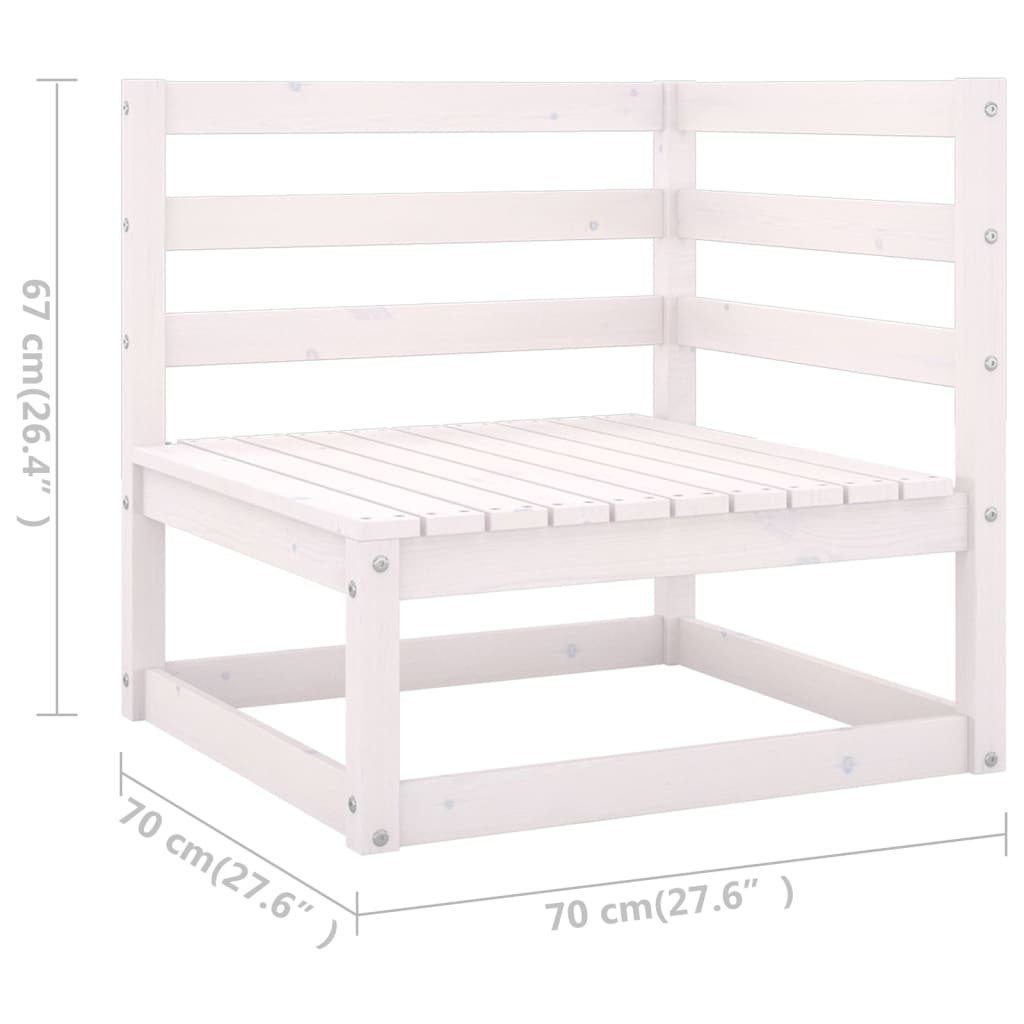 vidaXL mit Gartenlounge-Set Kissen Kiefer (1-tlg) 5-tlg. Massivholz, Garten-Lounge-Set