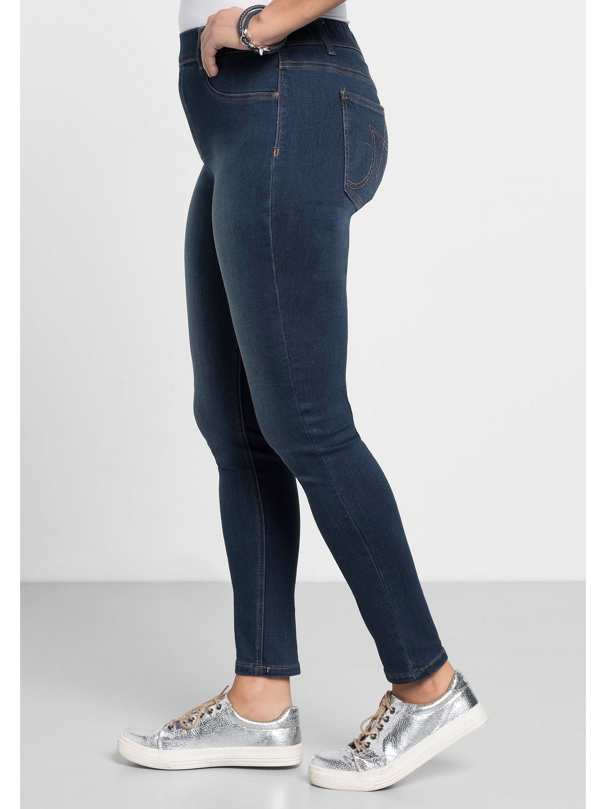 Sheego Jeansjeggings Große Größen Power-Stretch-Qualität