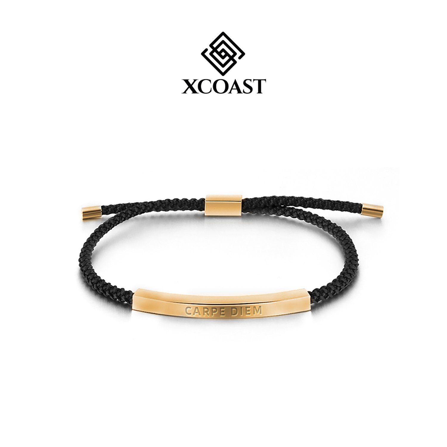 XCOAST Armband XCOAST Cotton gold, Elegantes Freundschaftsarmband in Stainless Steel mit Vergoldung