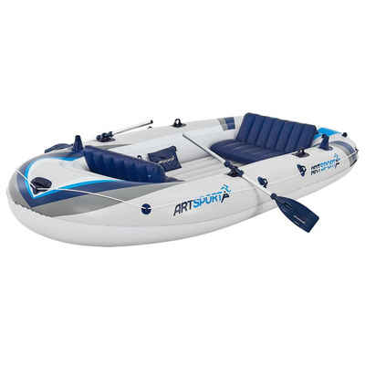 ArtSport Schlauchboot »Schlauchboot 330 cm mit zwei Sitzbänken«, Paddelboot-Set mit Luftpumpe, Paddeln, Tasche & Reparaturset
