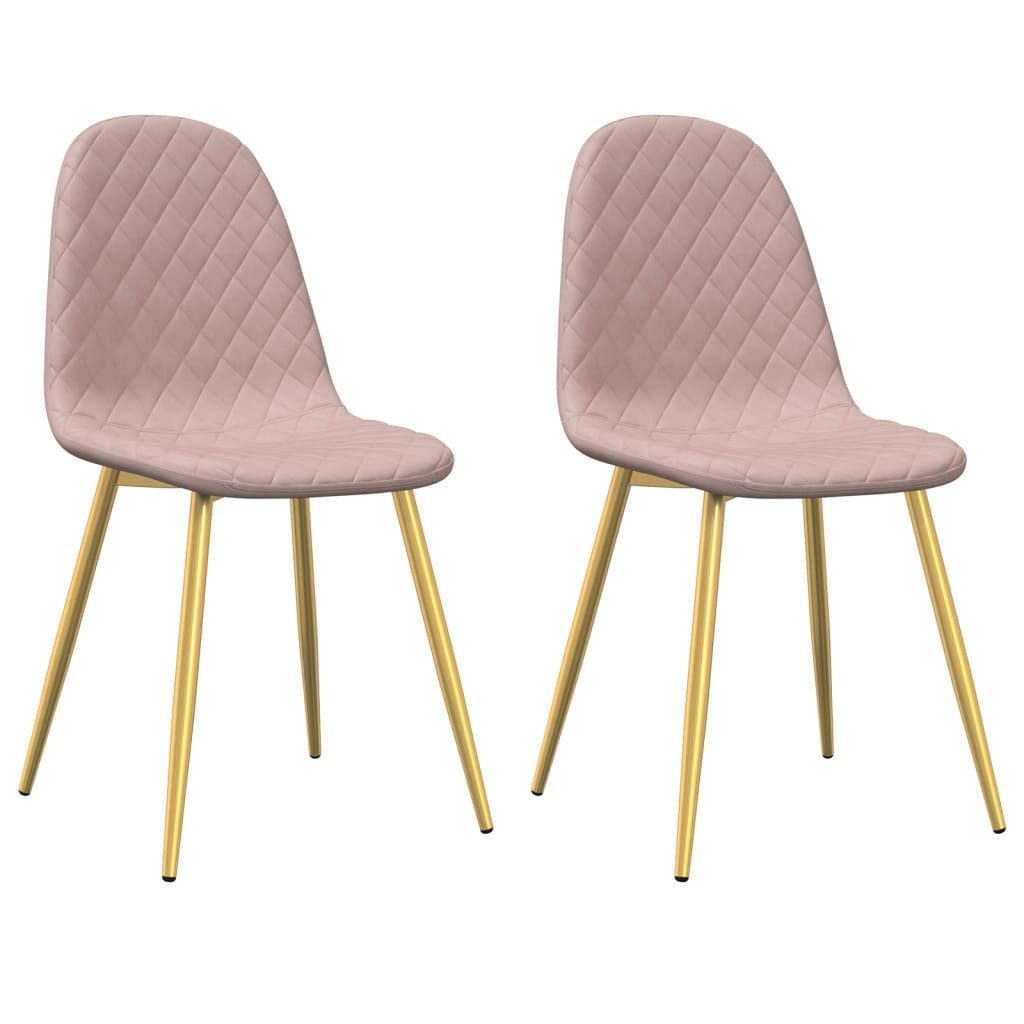 vidaXL Esszimmerstuhl Esszimmerstühle 2 Stk. Rosa günstig online kaufen