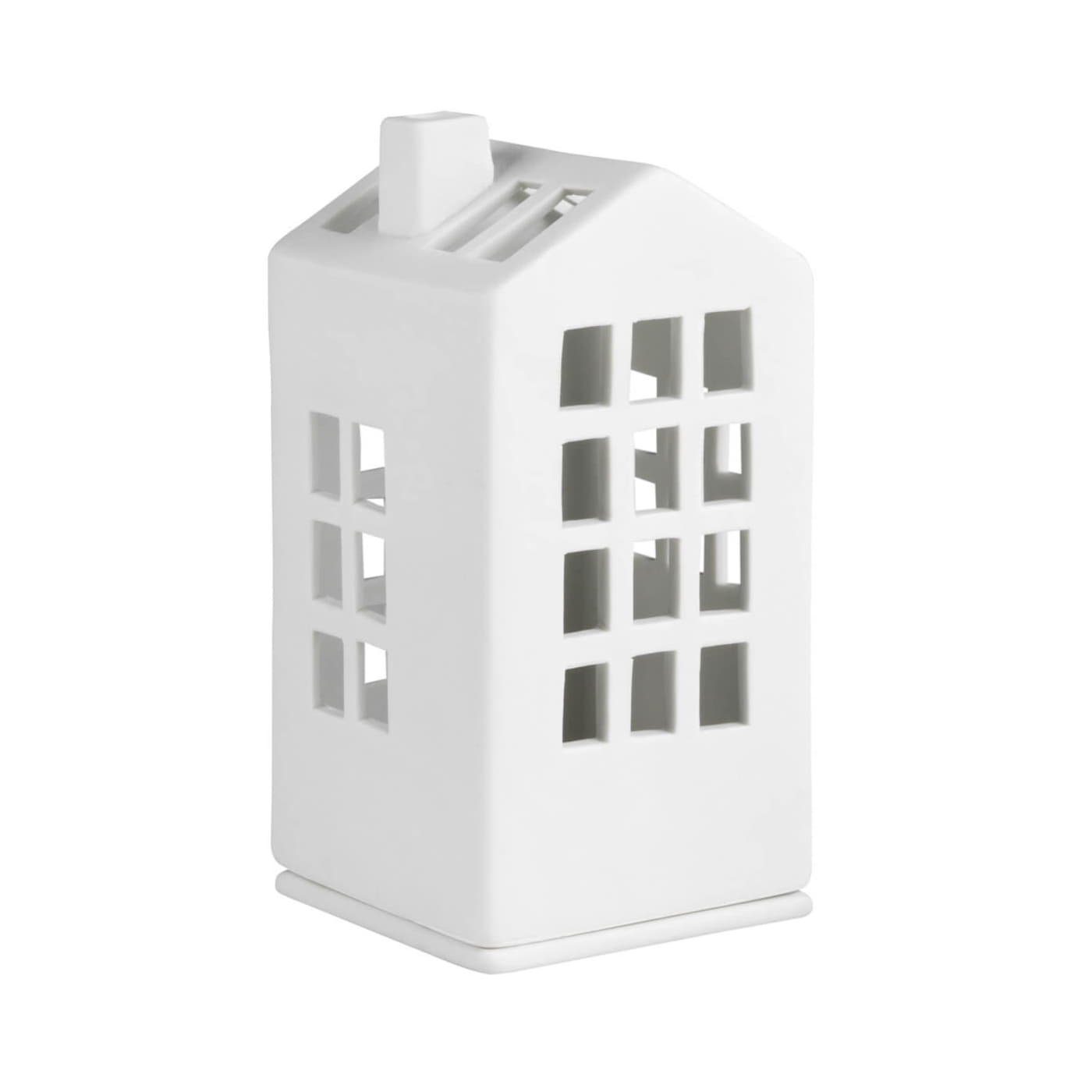 Räder Design Teelichthalter »Mini Lichthaus Rathaus Porzellan weiß H12,5cm«