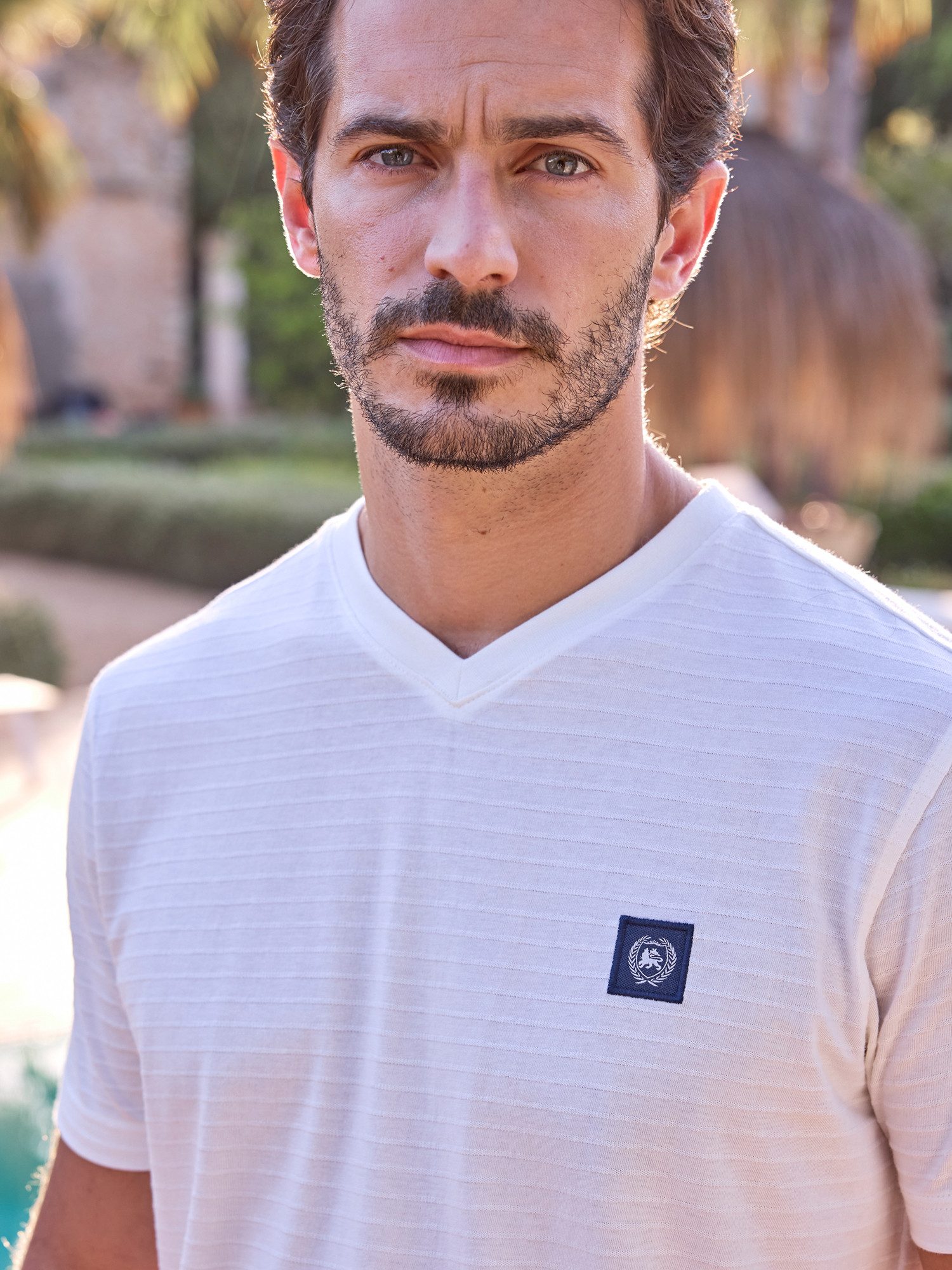 LERROS T-Shirt LERROS Herren T-Shirt mit V-Ausschnitt günstig online kaufen