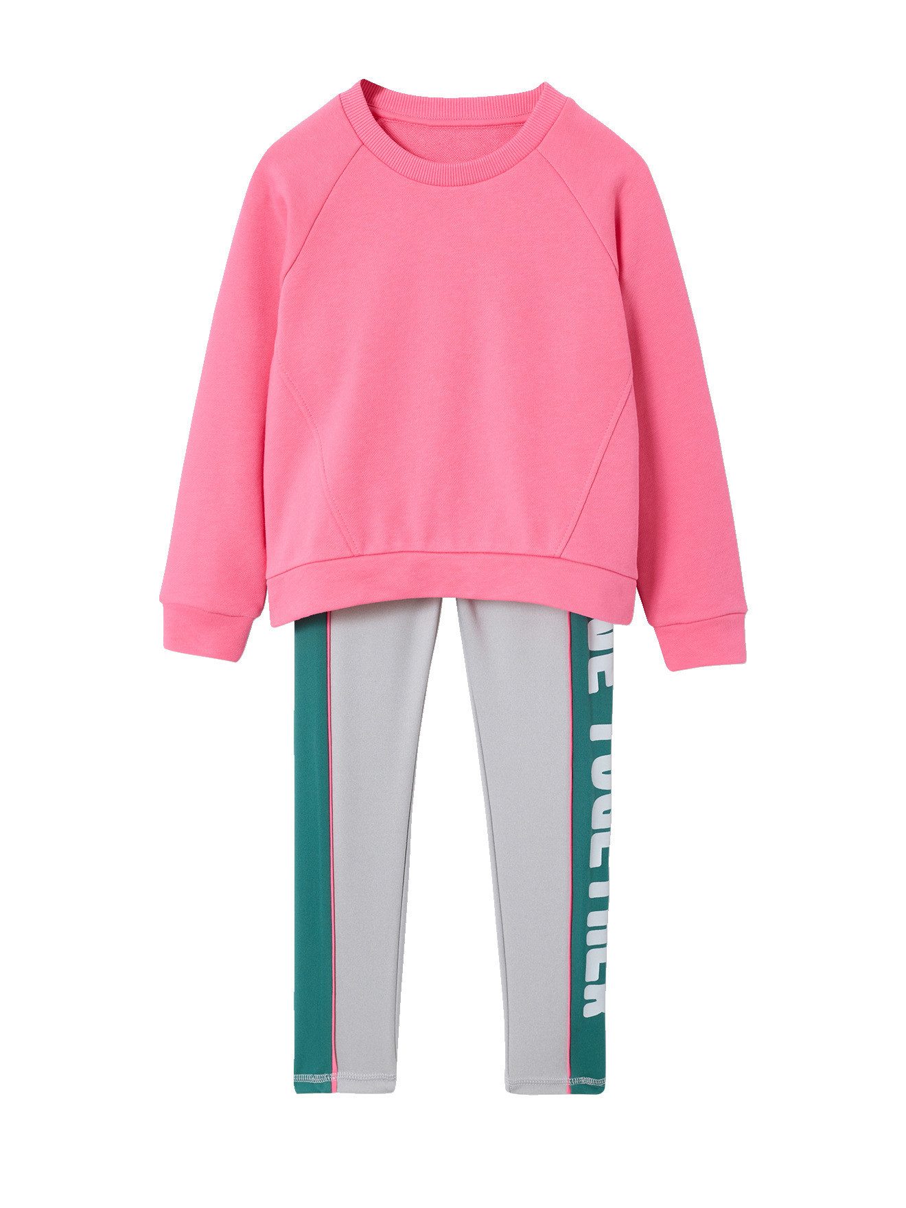 Hose & Shorts Set aus Sweatshirt und Leggings für Mädchen