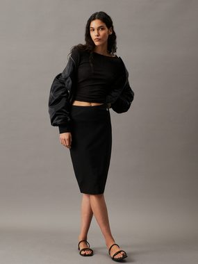 Calvin Klein Jeans Sweatrock ARCHIVAL MILANO LR MIDI SKIRT mit Logomarkenlabel