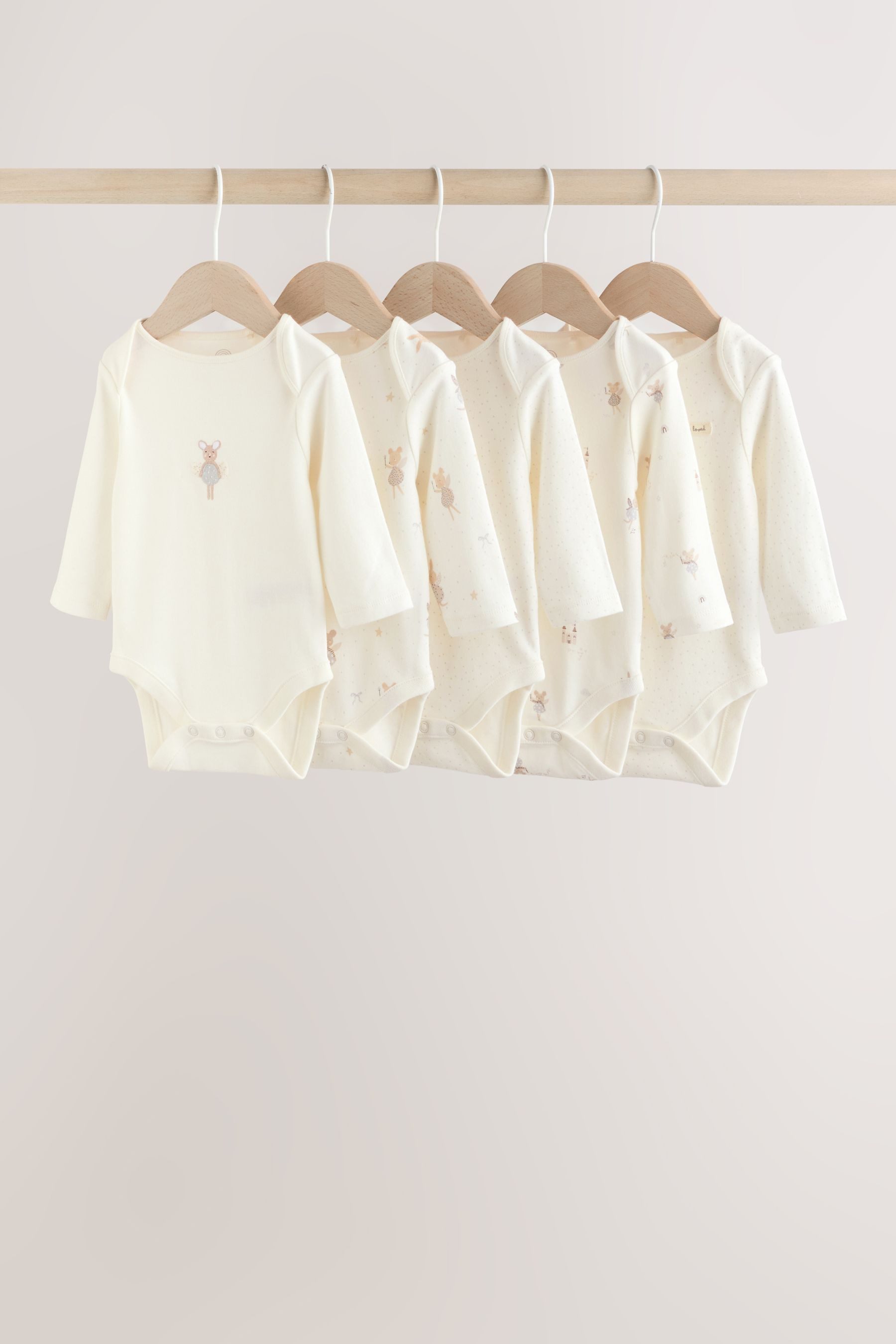 Next Langarmbody Baby-Bodysuits mit langem Arm im 5er-Pack (5-tlg)