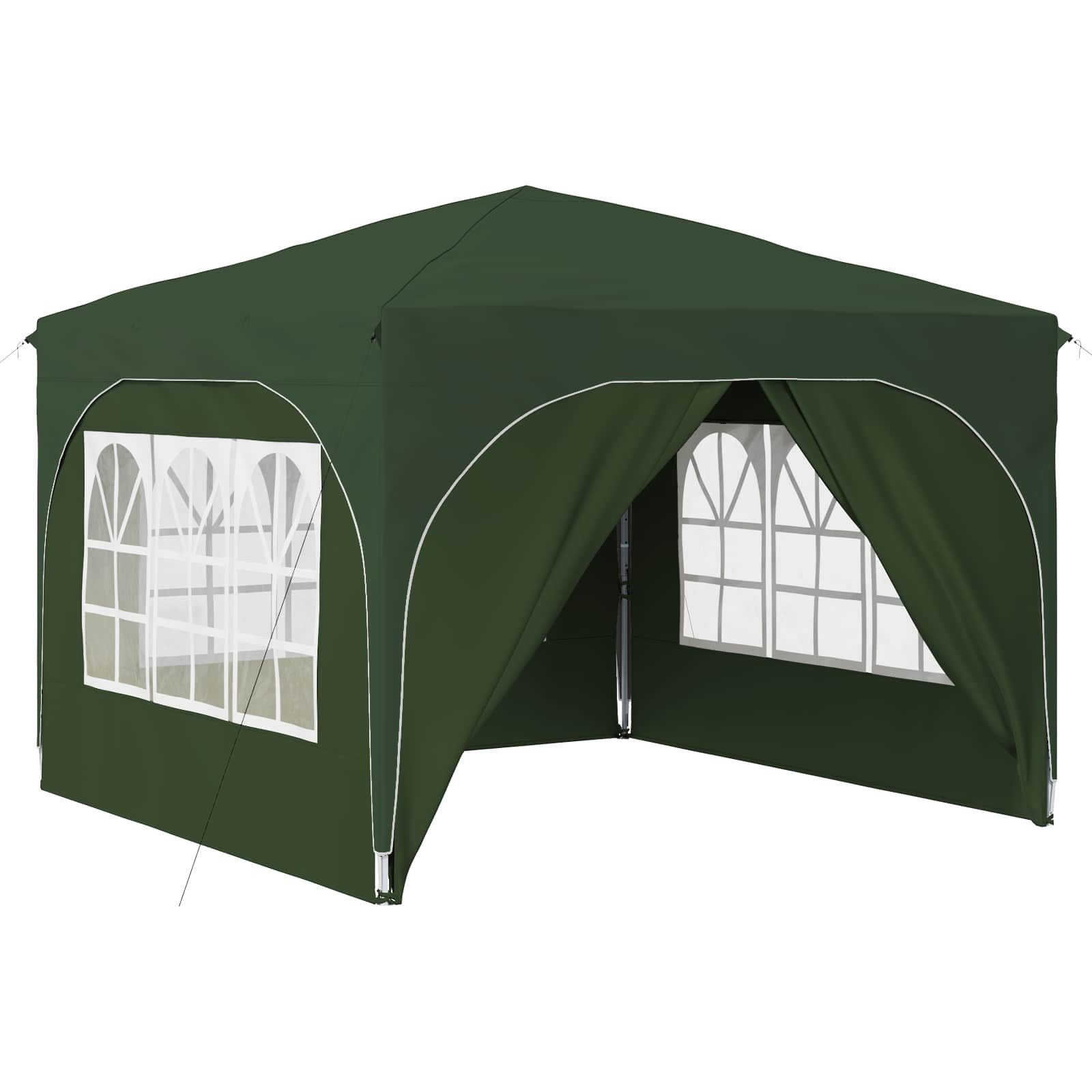 vidaXL Partyzelt Pop-up Partyzelt 290 x 290 x 245 cm Grün