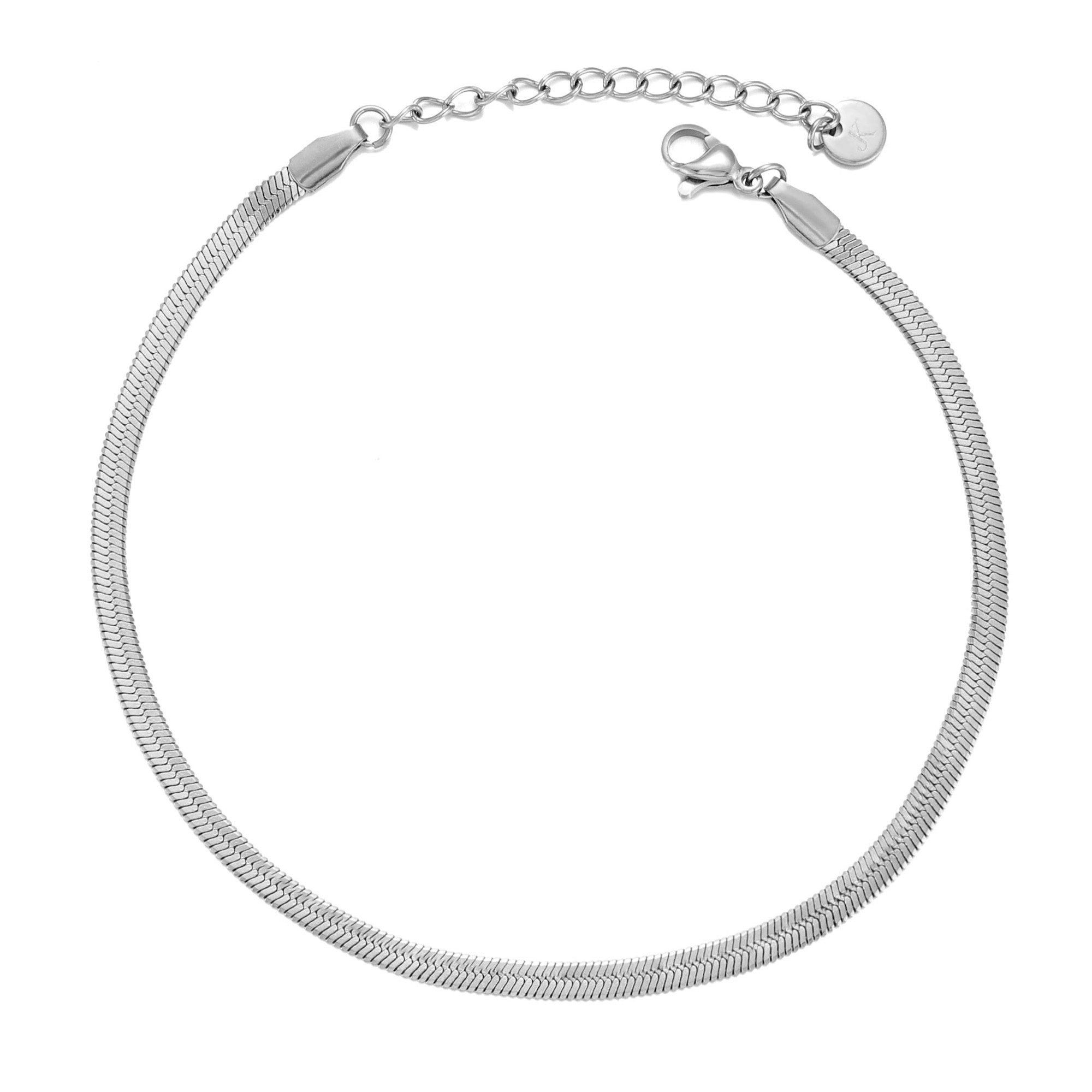 Kim Johanson Edelstahlarmband mit Schlangenkette (1-tlg), Größenverstellbar, Einreihige Armkette