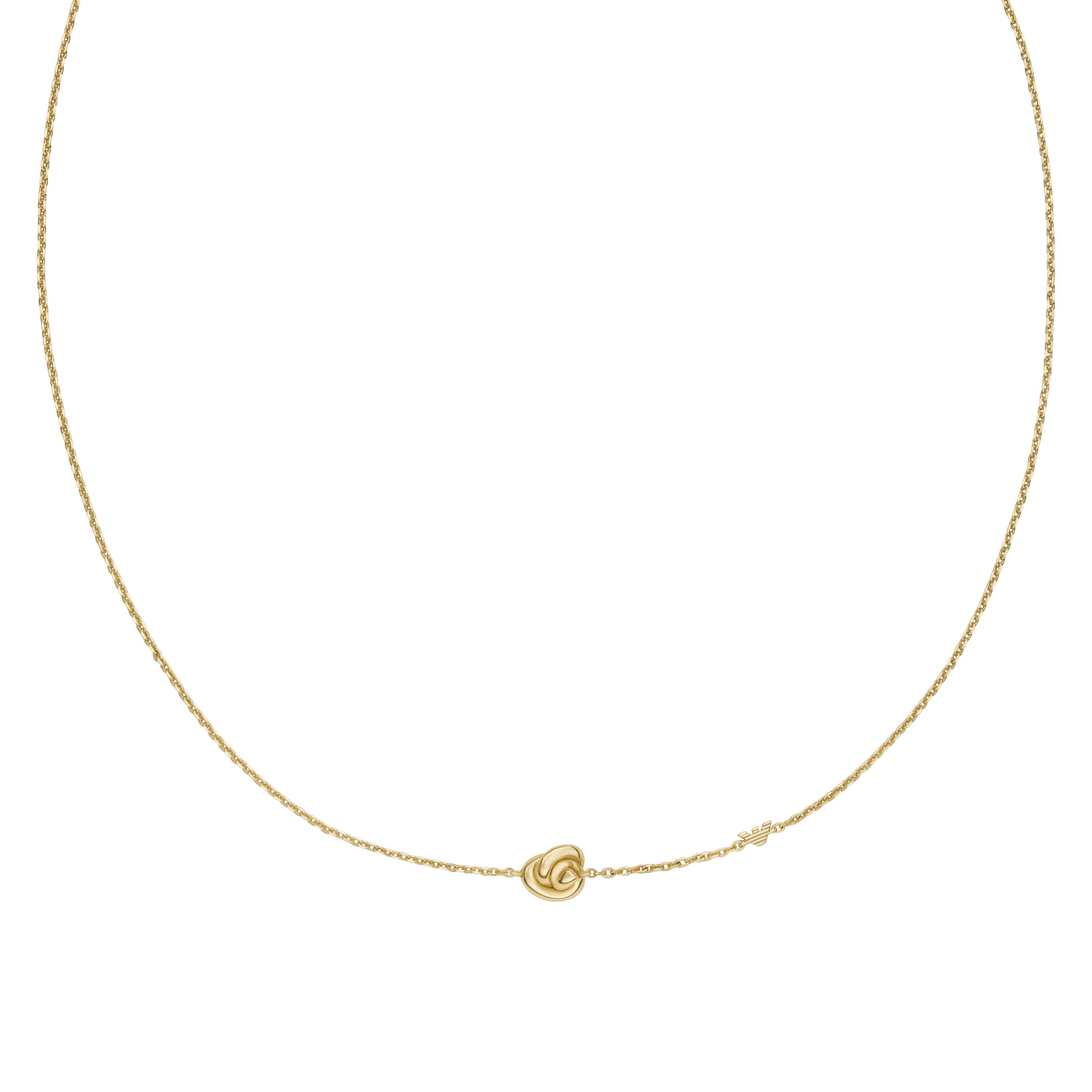 Emporio Armani Kette mit Anhänger Schmuck Geschenk Silber 925 Knoten-Optik