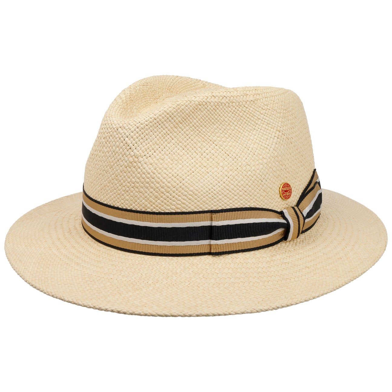 Mayser Sonnenhut (1-St) Strohhut mit Ripsband, Made in the EU