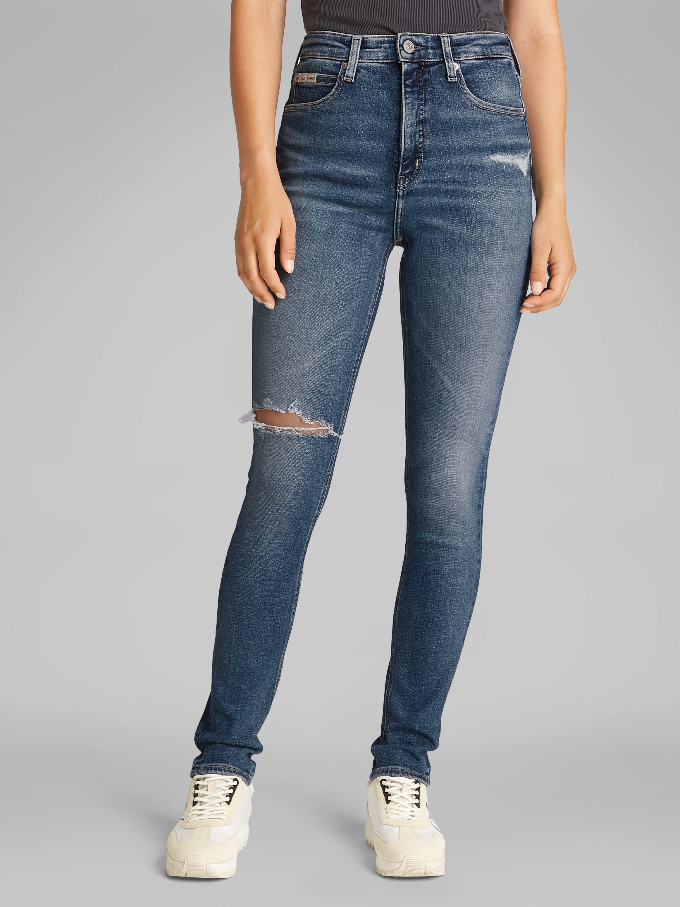 Calvin Klein Jeans Skinny-fit-Jeans HIGH RISE SKINNY mit Rissen