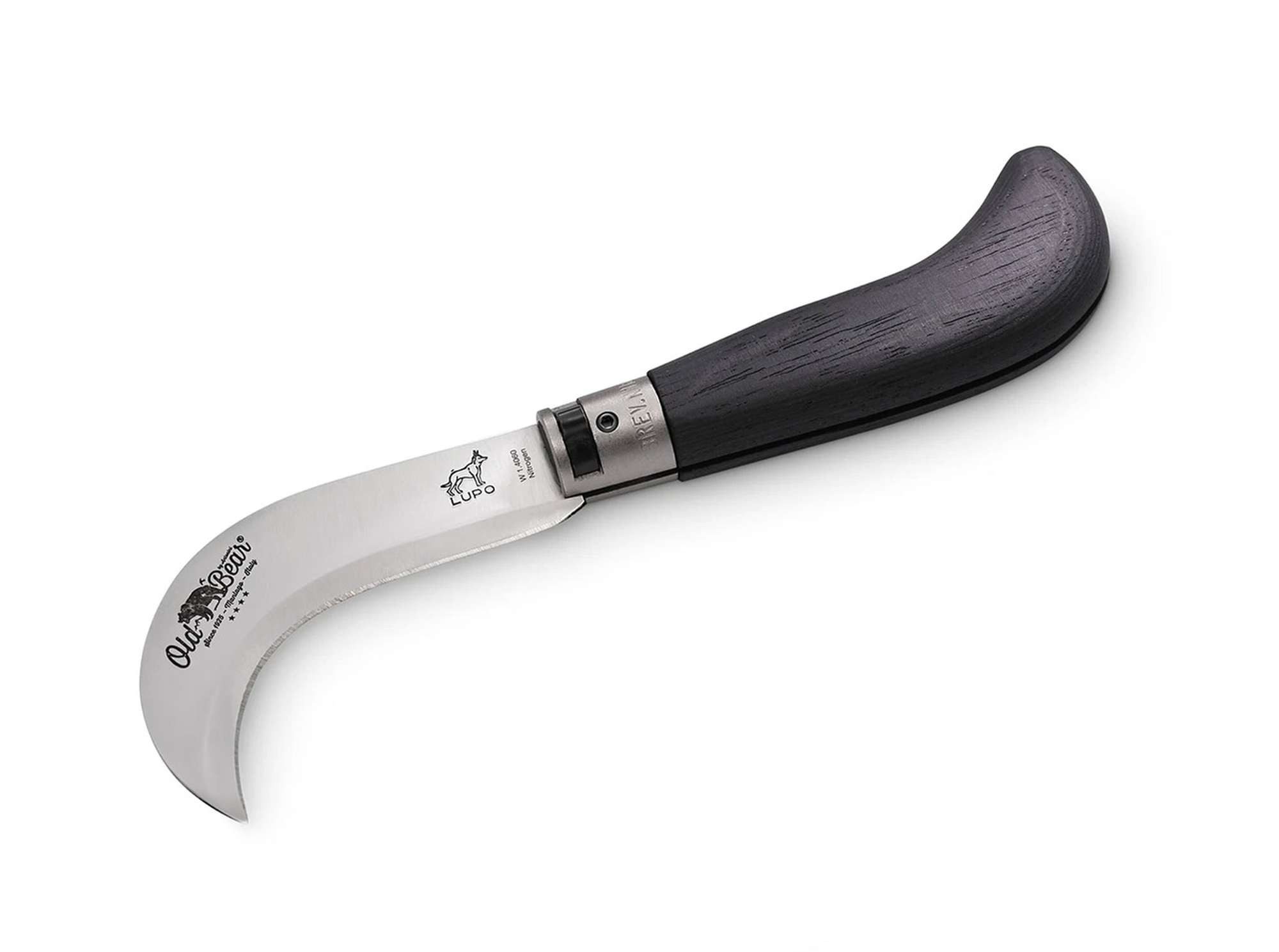 Antonini Blumenmesser, Old Bear Gärtnermesser Bill Hook L Black