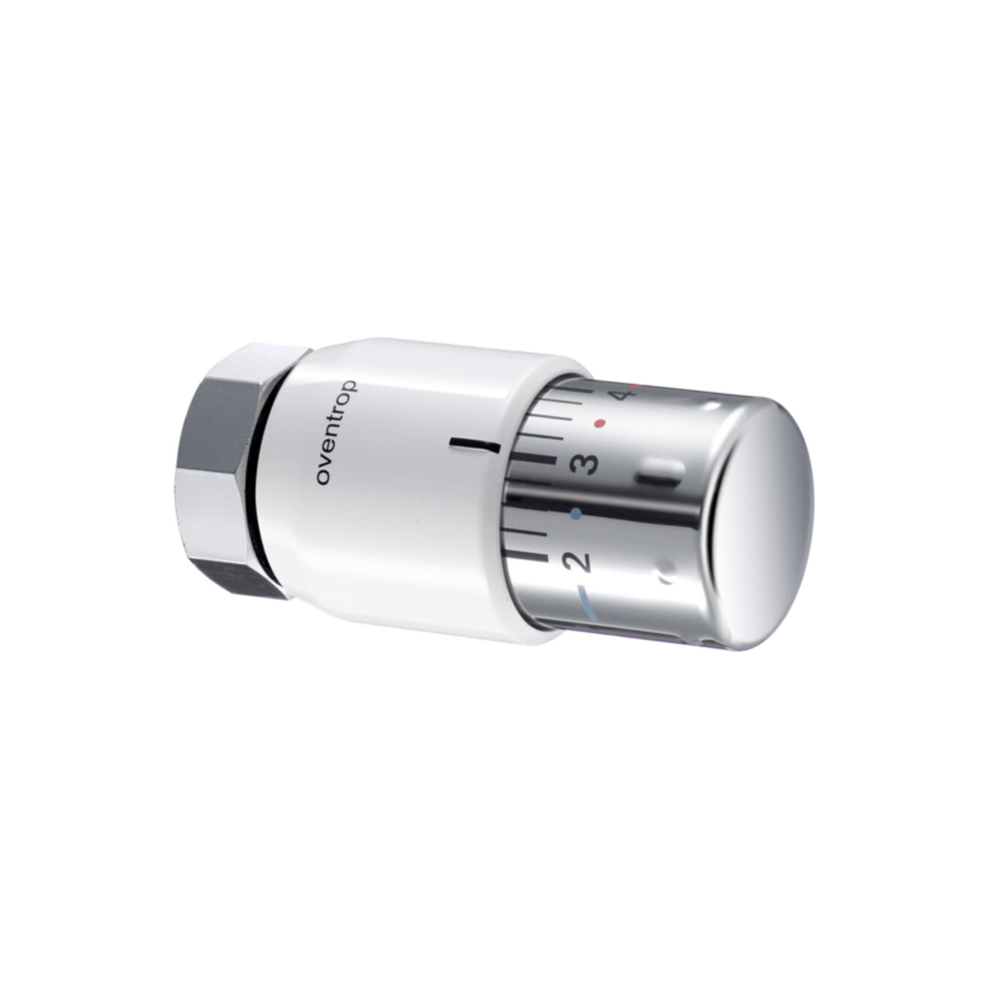 Oventrop Infrarotheizung Oventrop Thermostat Uni SH 7-28 GrC, m Nullstellung, weiß/verchromt