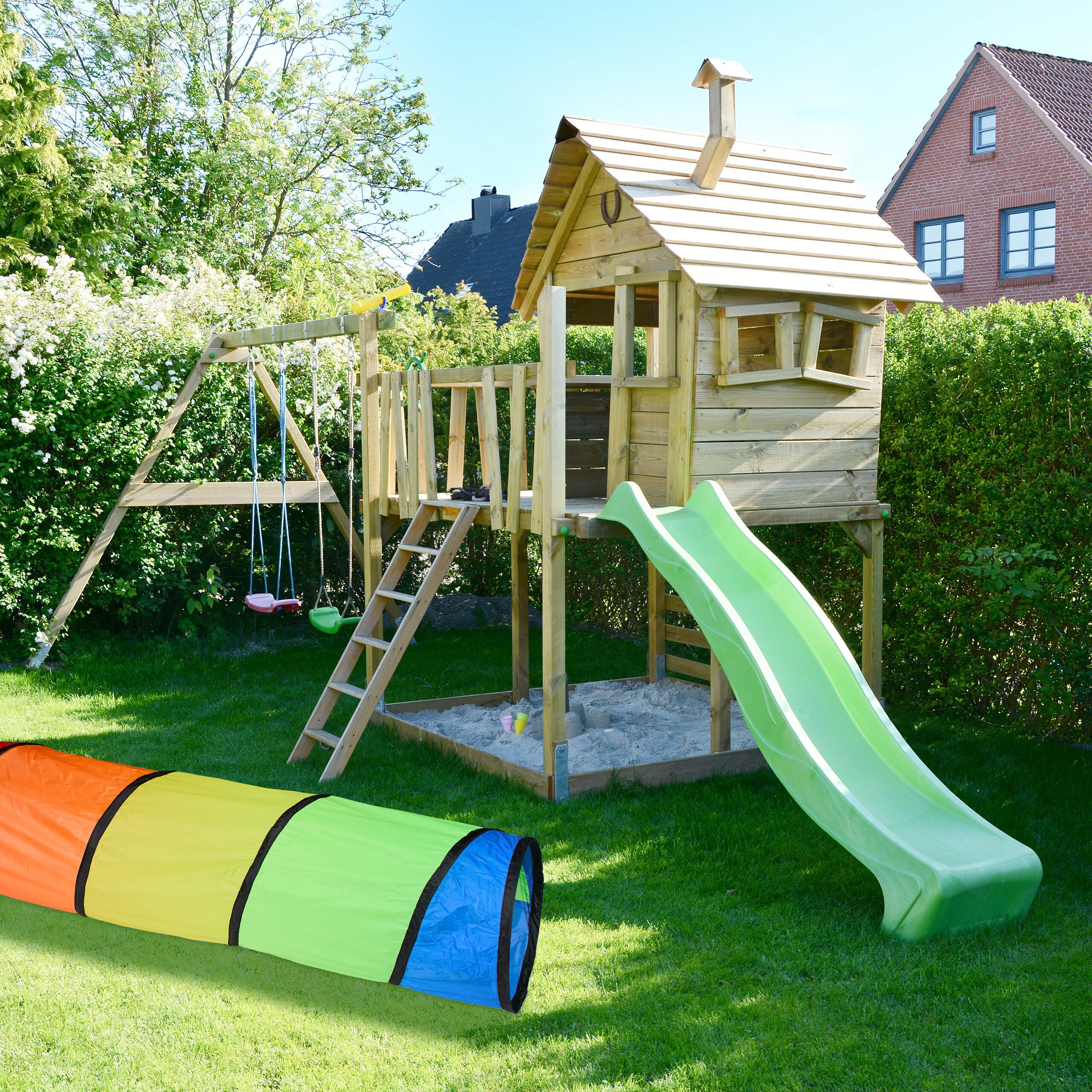 relaxdays Spieltunnel Bunter Spieltunnel (1-St) günstig online kaufen