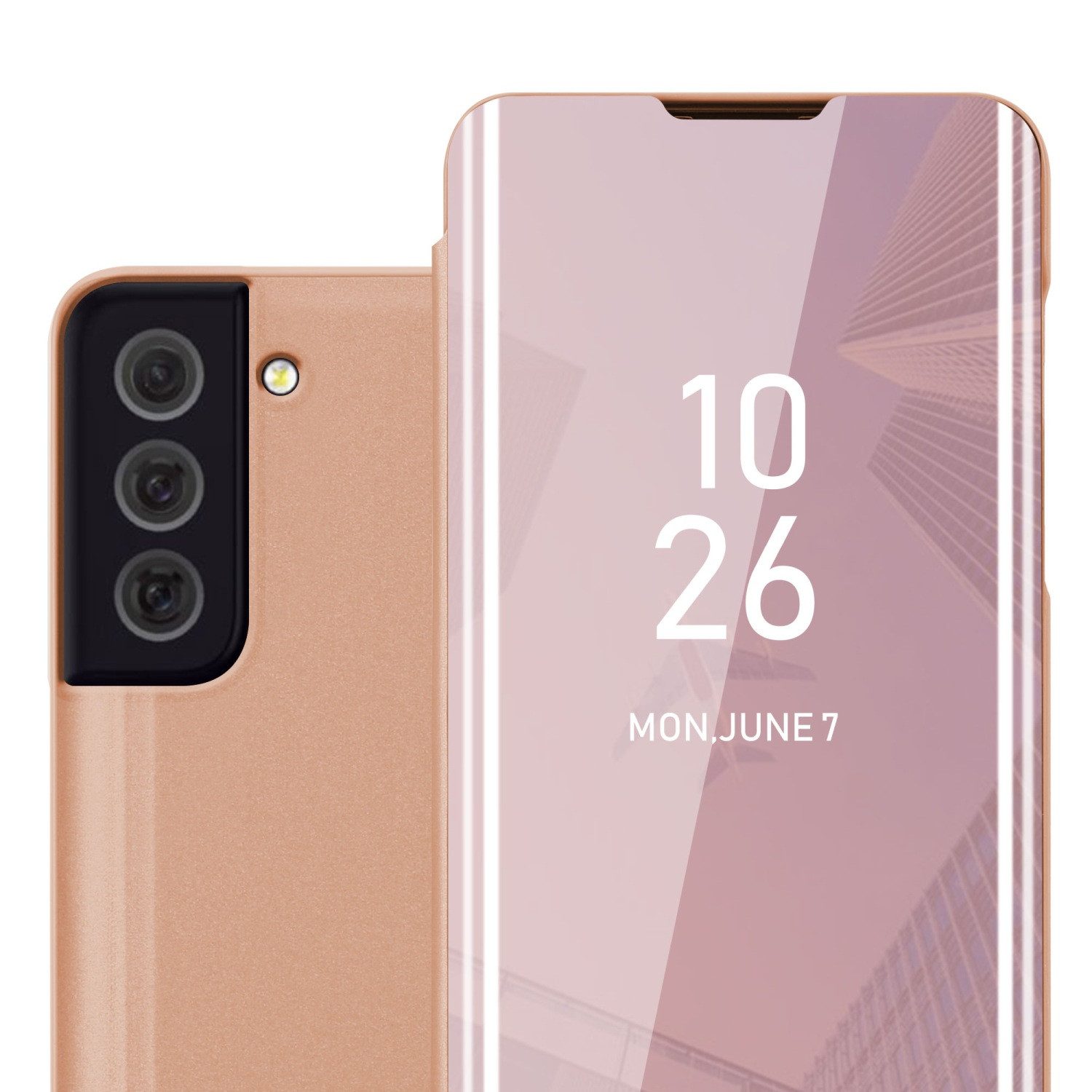 Cadorabo Handyhülle für Samsung Galaxy S22 ULTRA Hülle Samsung Galaxy S22 ULTRA, Klappbare Handy Schutzhülle - Hülle - mit Standfunktion und Kartenfach