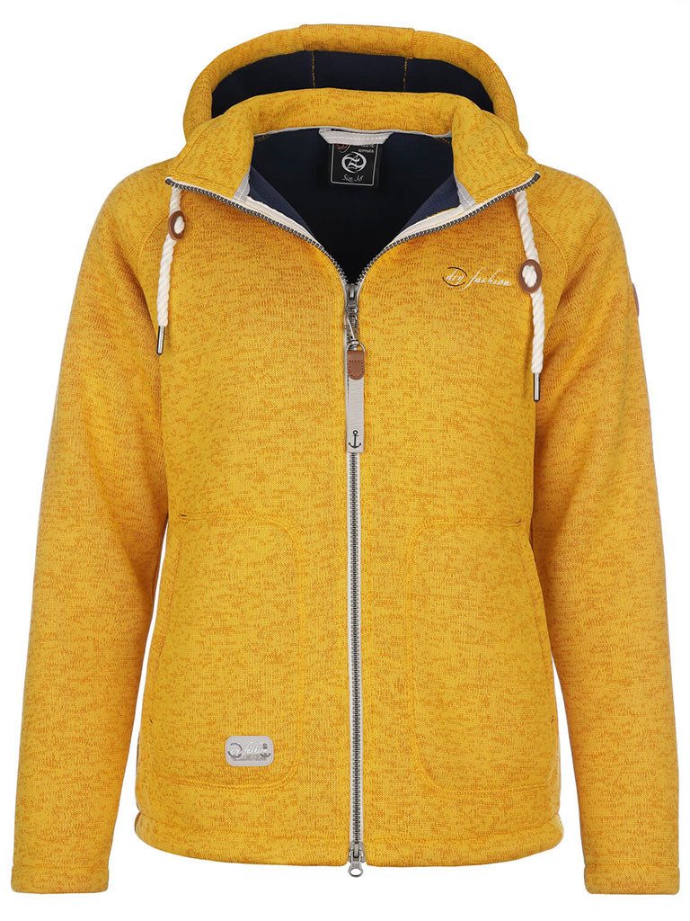 Dry Fashion Fleecejacke Damen Fleece-Jacke Strickjacke günstig online kaufen