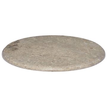 furnicato Tischplatte Grau Ø60x2,5 cm Marmor