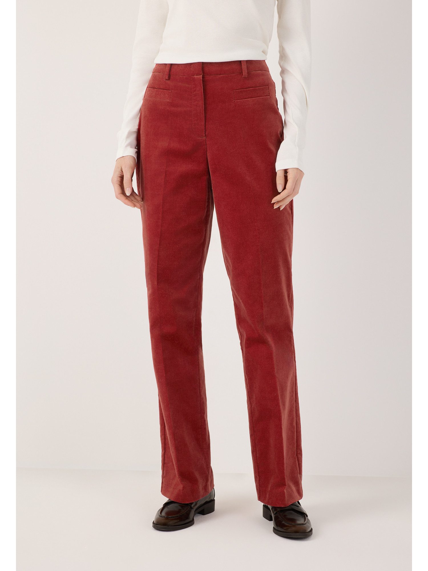 MORE&MORE Anzughose Bootcut Samthose