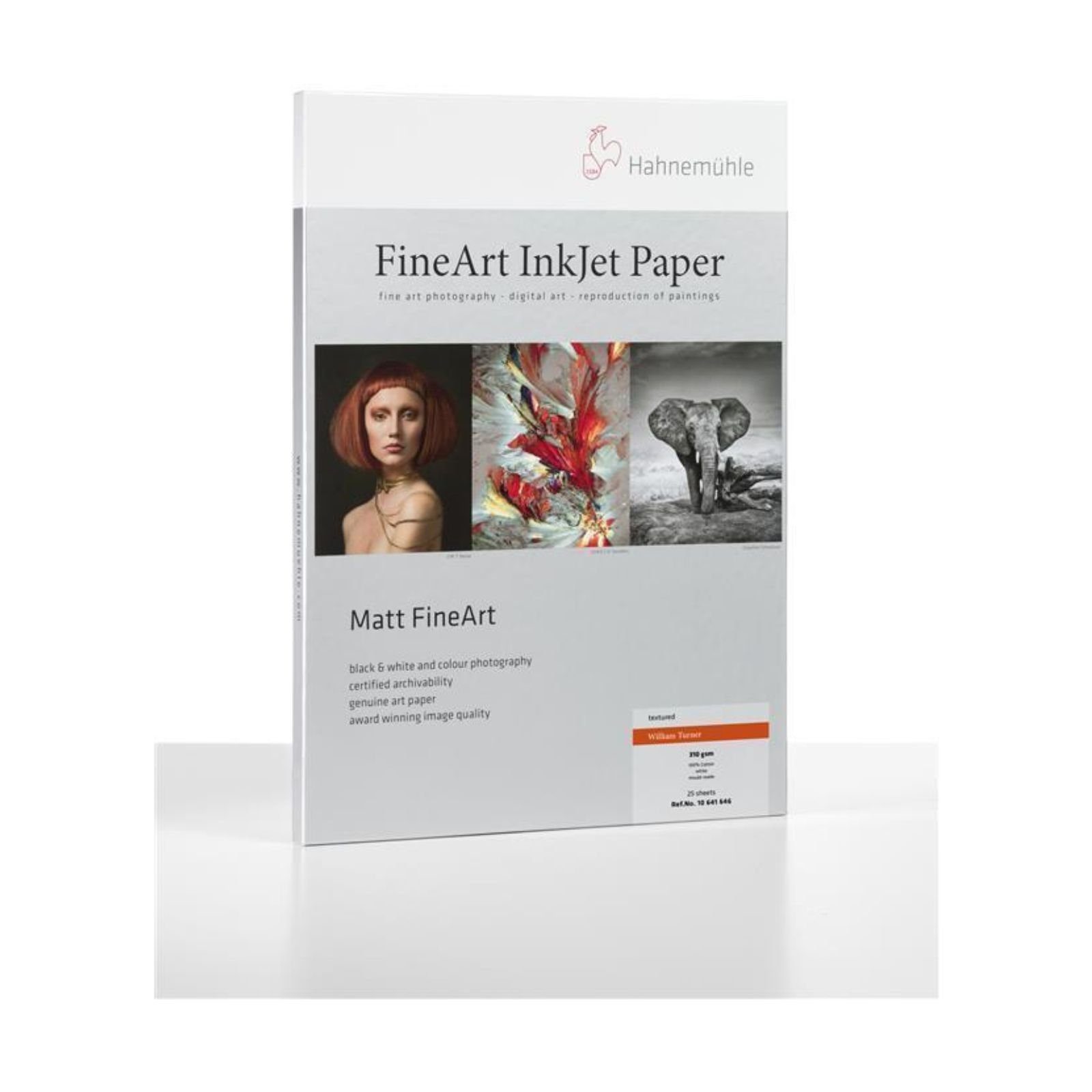 Hahnemühle Fotopapier Inkjet-Papier A2 - - 25 - 190 William DIN g/m² FineArt Turner Blatt