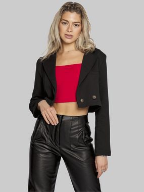 Freshlions Kurzblazer Cropped Blazer in schwarz - S/M