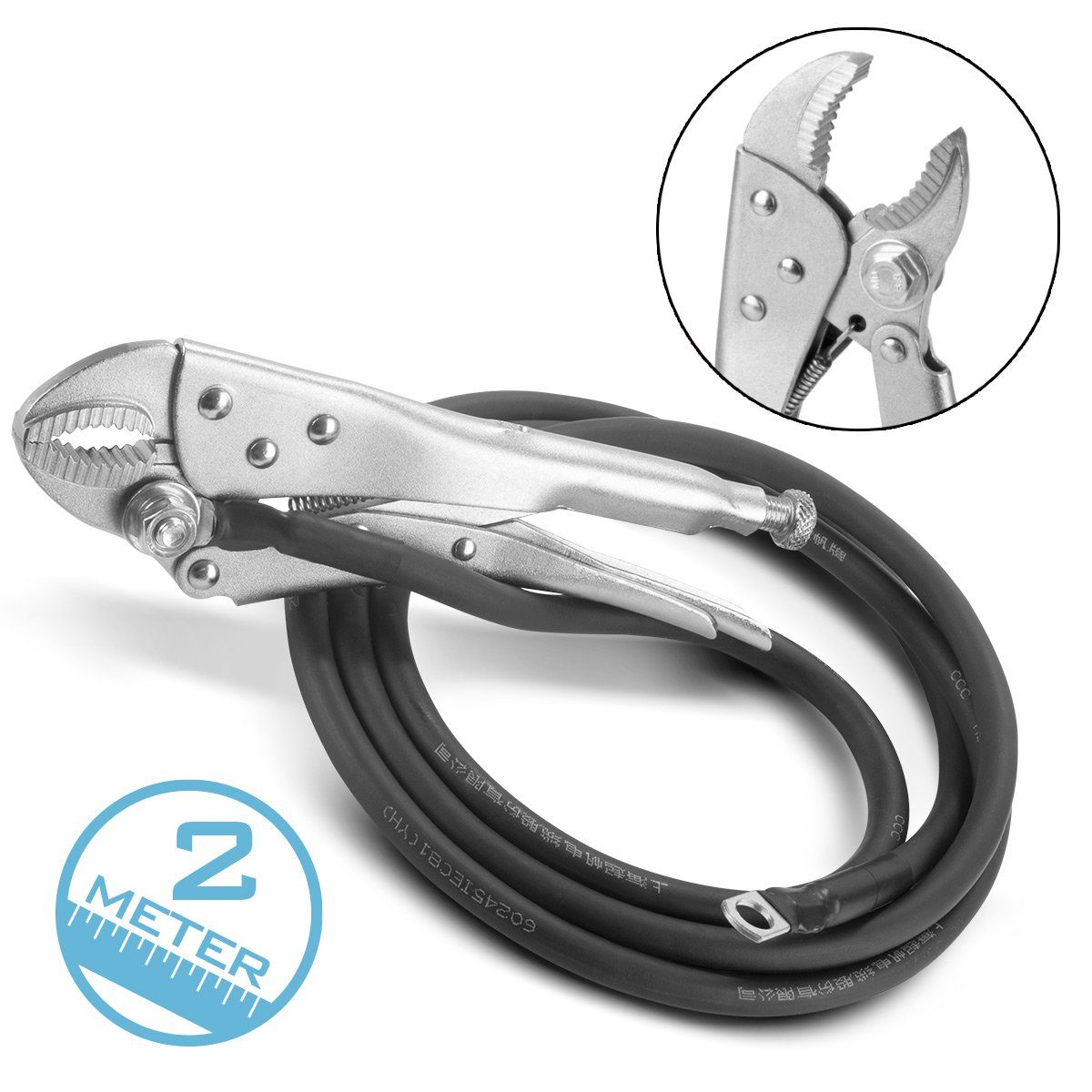 Elektrowerkzeug-Set Massekabel Masseklemme 2 m Ausbeulspotter