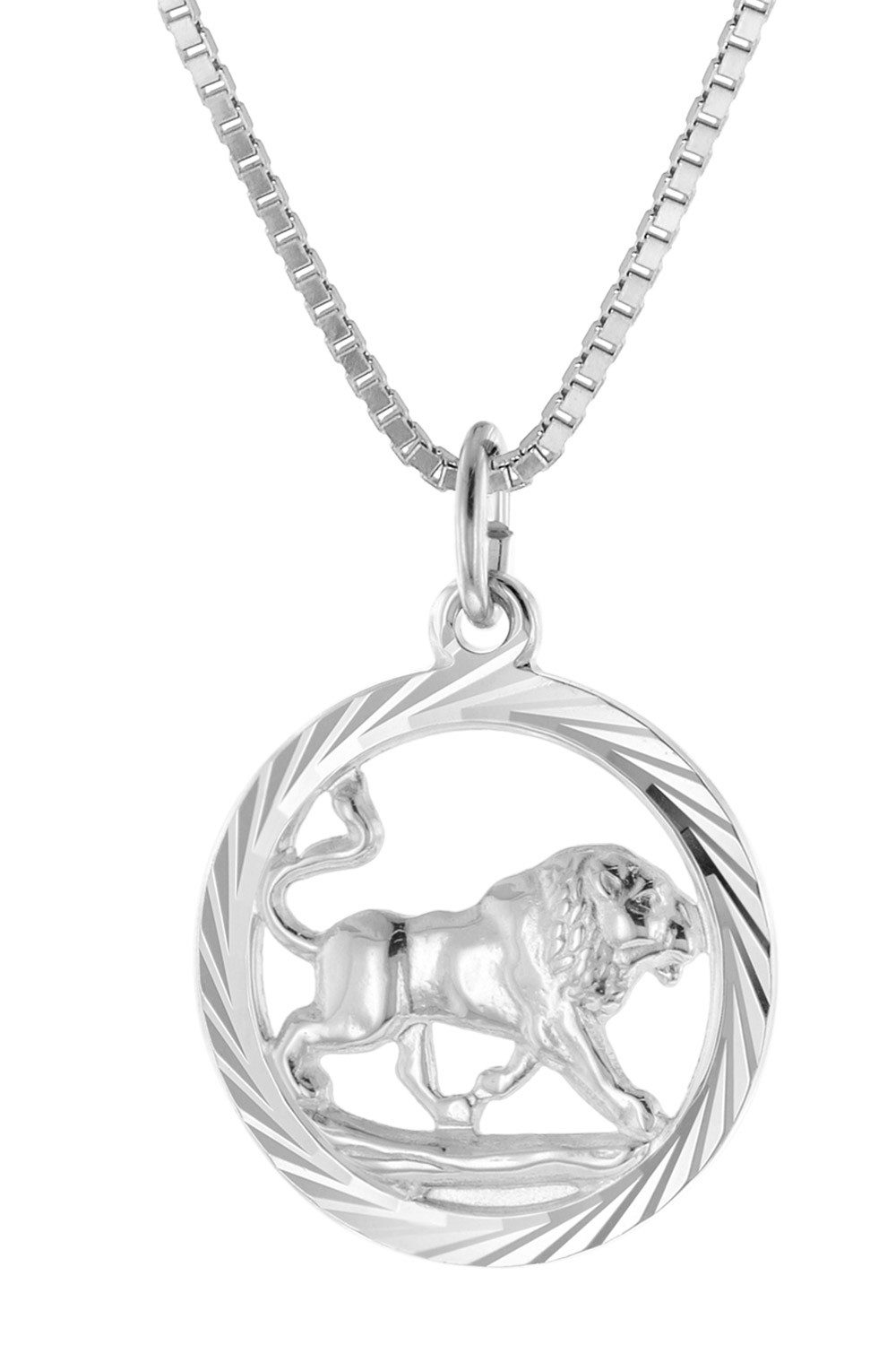 Kette mit Anhänger Löwe Silber 925