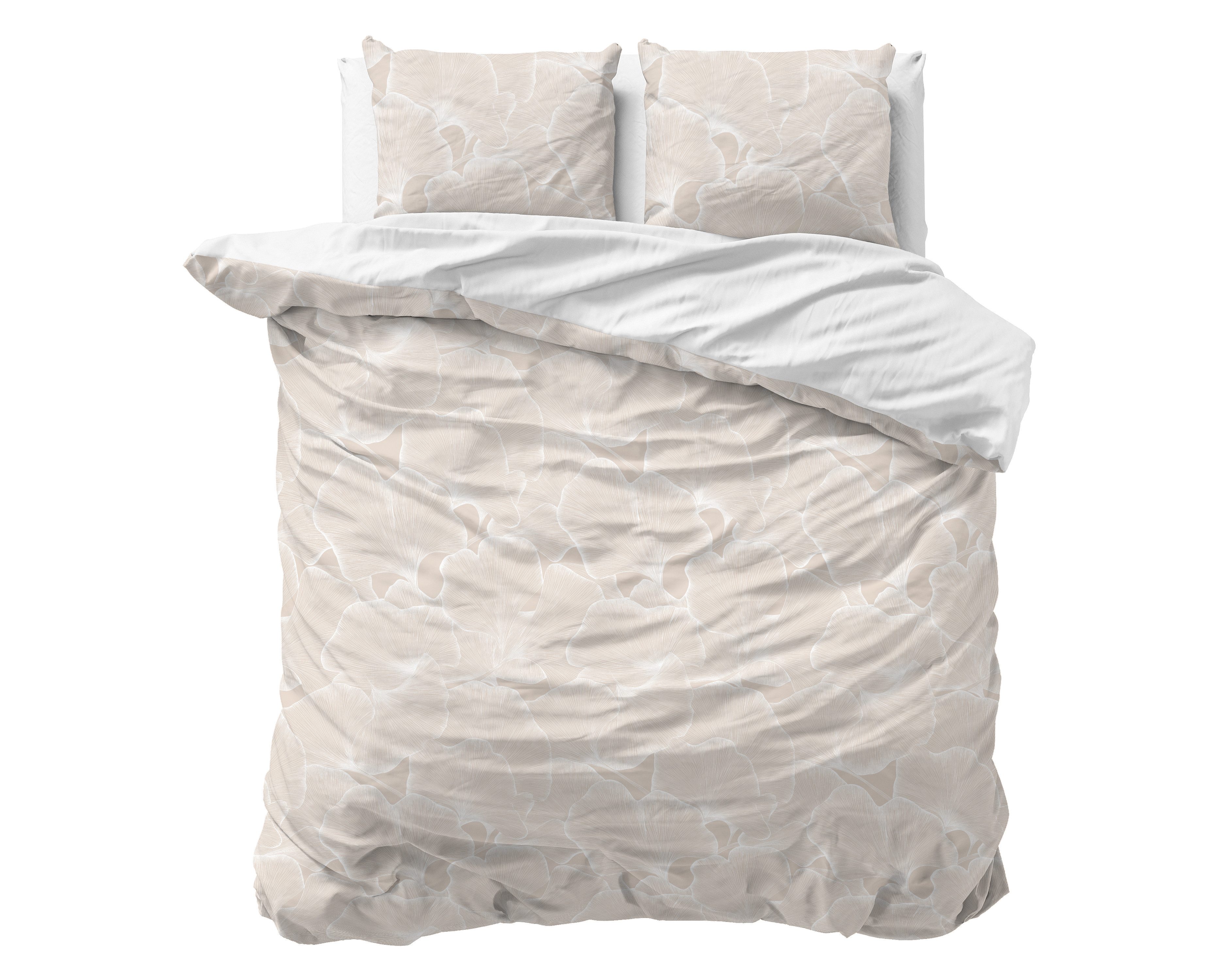 Sitheim® Bettwäsche Ginkgo Whisper Baumwolle Bettbezug & Kissenbezüge, Baumwolle, 3 teilig, Weich, geschmeidig und wärmeregulierend – Bild 5 von 5