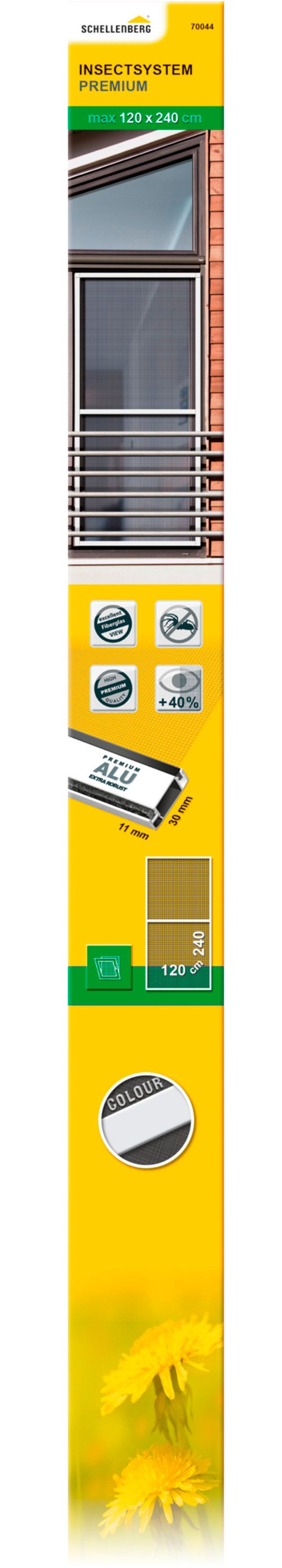 SCHELLENBERG Insektenschutz-Fensterrahmen Premium für bodentiefe Fenster, günstig online kaufen