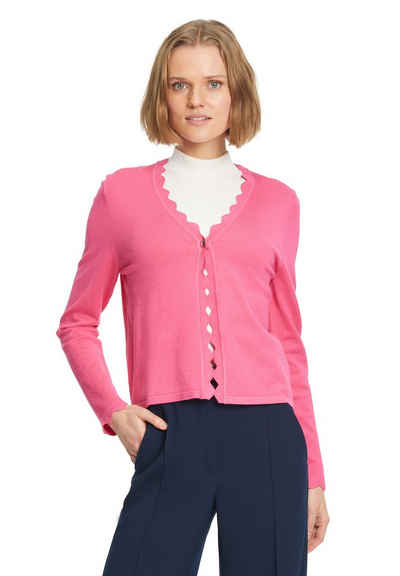 Betty Barclay Strickjacke mit Knopfleiste (1-tlg) Bogenkante