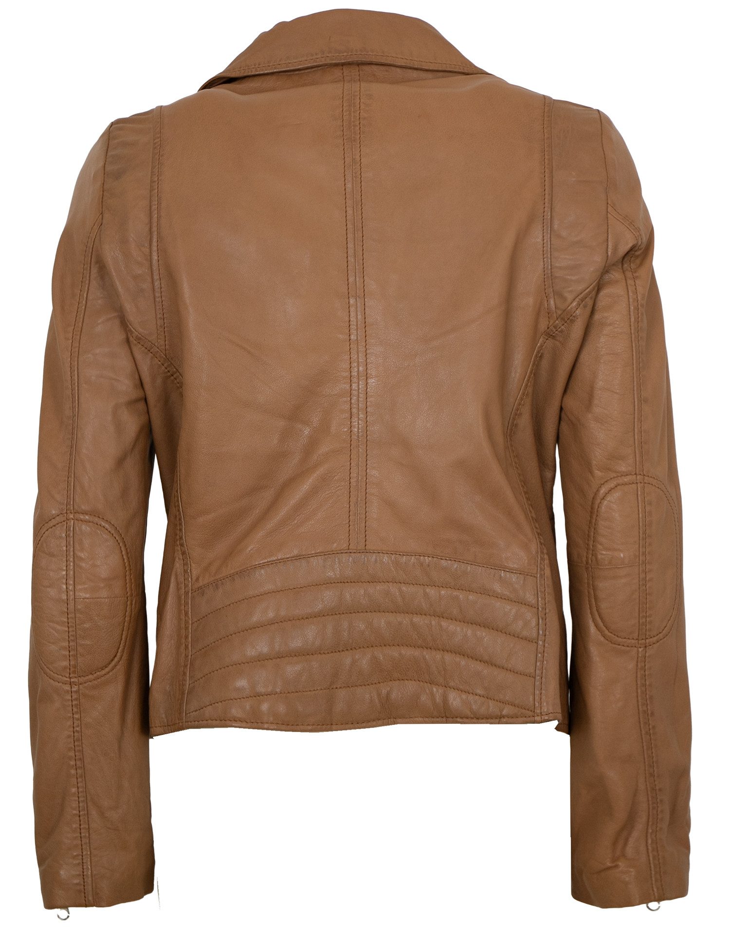 Otto Kern Lederjacke Ghost OTTO KERN - Damen Lederjacke Bikerjacke Lammnappa cognac