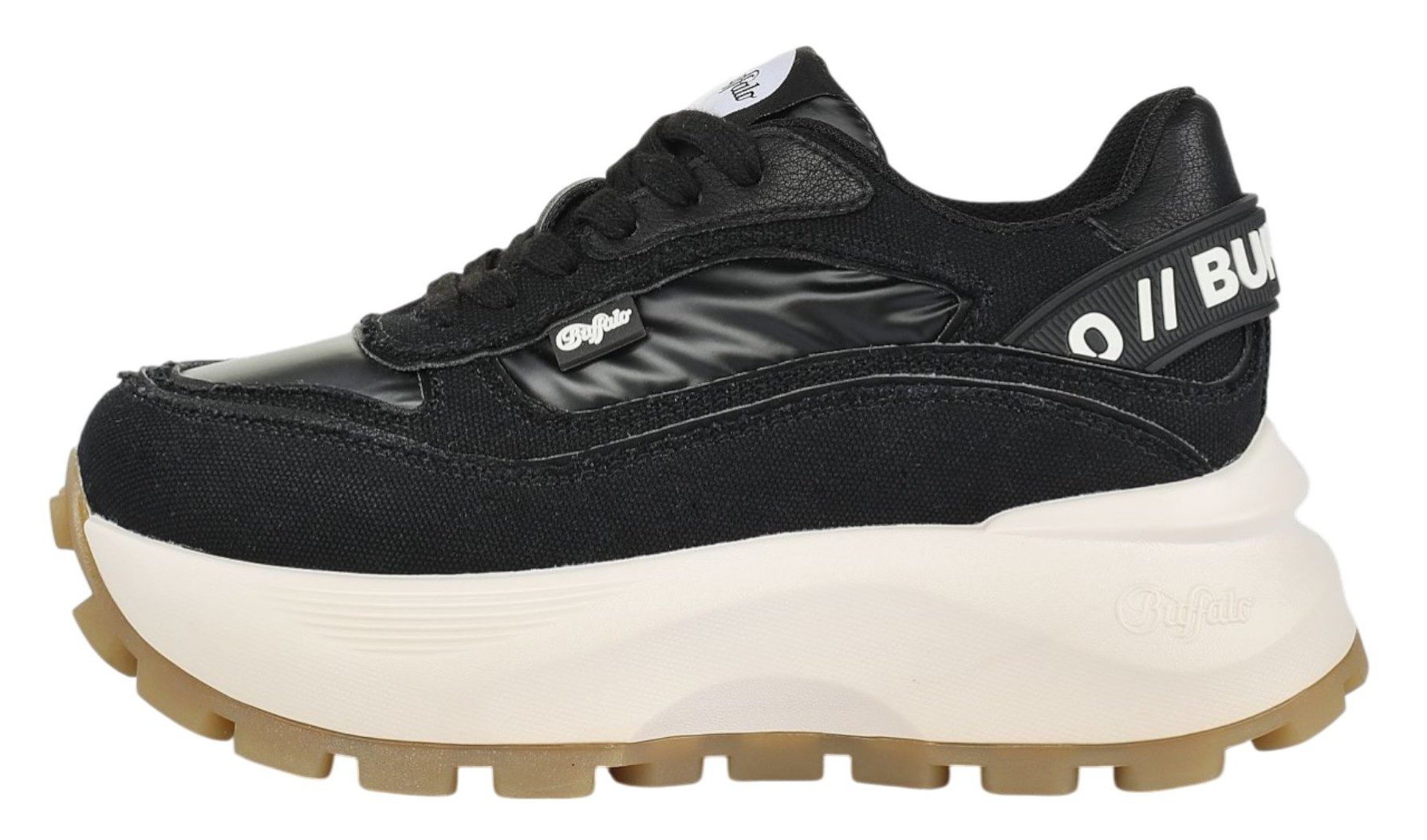 Buffalo 1636713 Manhatten Sneaker Black/White Sneaker