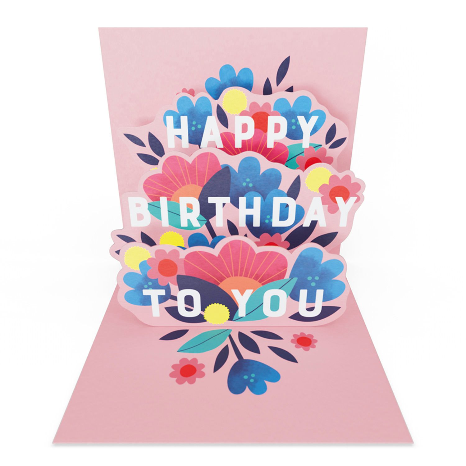 Grafik Werkstatt Glückwunschkarte Mini Pop-Up Karte Happy Birthday to you, 9 x 9 cm