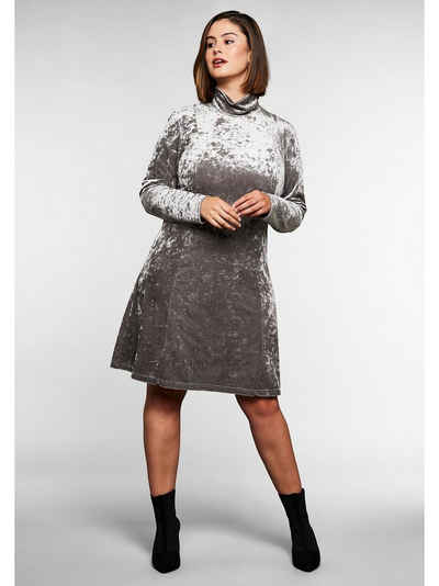 Sheego Partykleid »Kleid« in glänzender, edler Pannesamt-Qualität