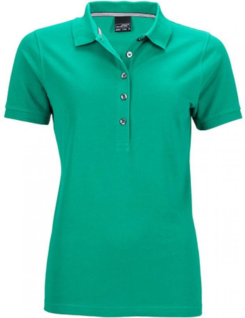 James & Nicholson Poloshirt Damen Pima Polo / feine Piqué-Qualität