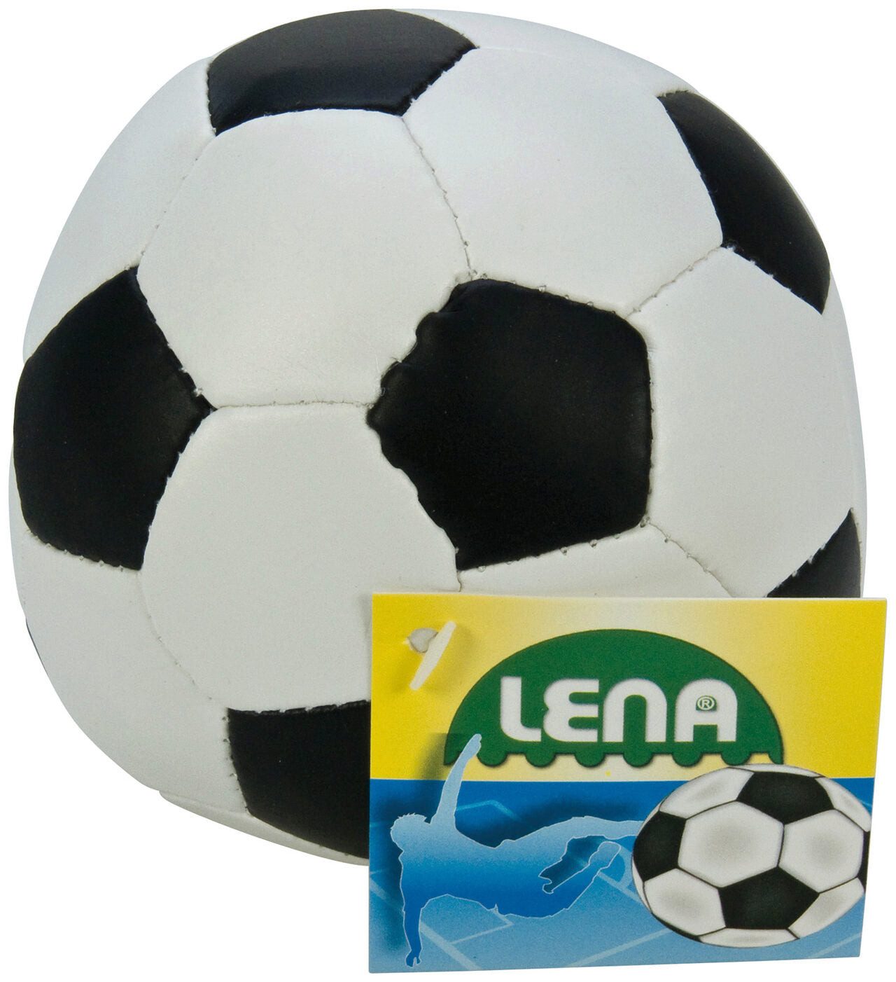 Lena® Spiel LENA Soft-Fußball 10cm schwarz/weiß - ab 12 Monaten