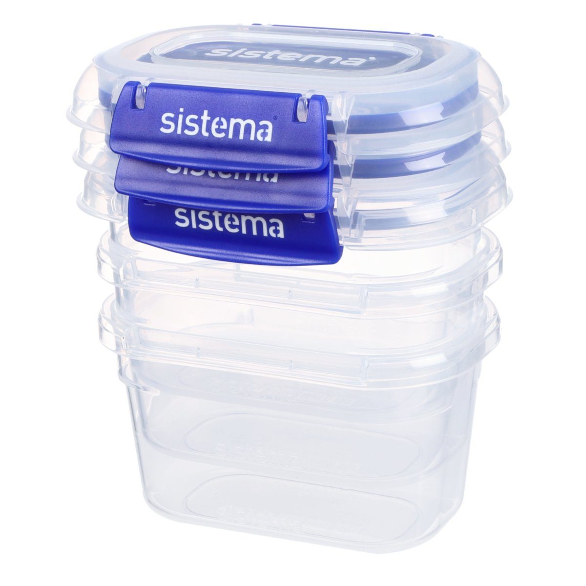 sistema Frischhaltedose Vorratsdose Klip it+ 0.4 l 3er-Set, Kunststoff (lebensmittelsicher), Gummidichtung