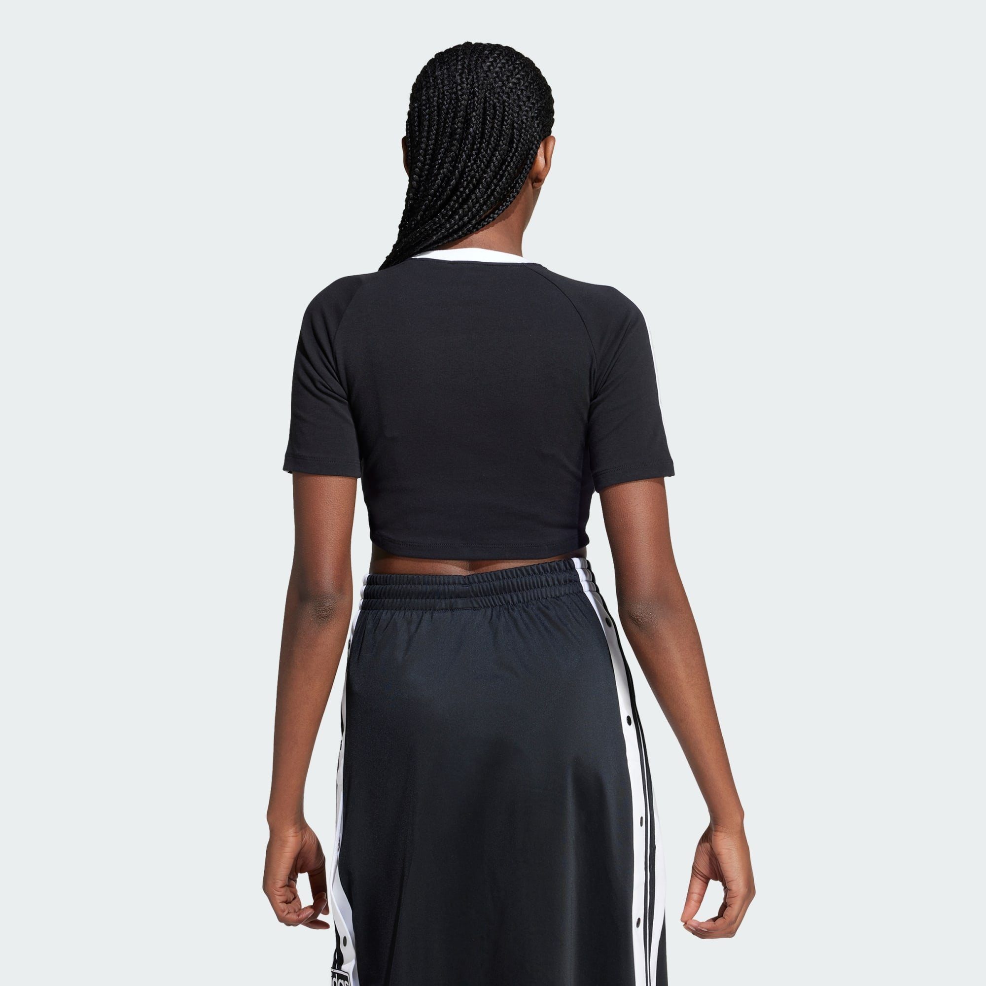 Black adidas 3-STREIFEN T-Shirt Originals T-SHIRT BABY