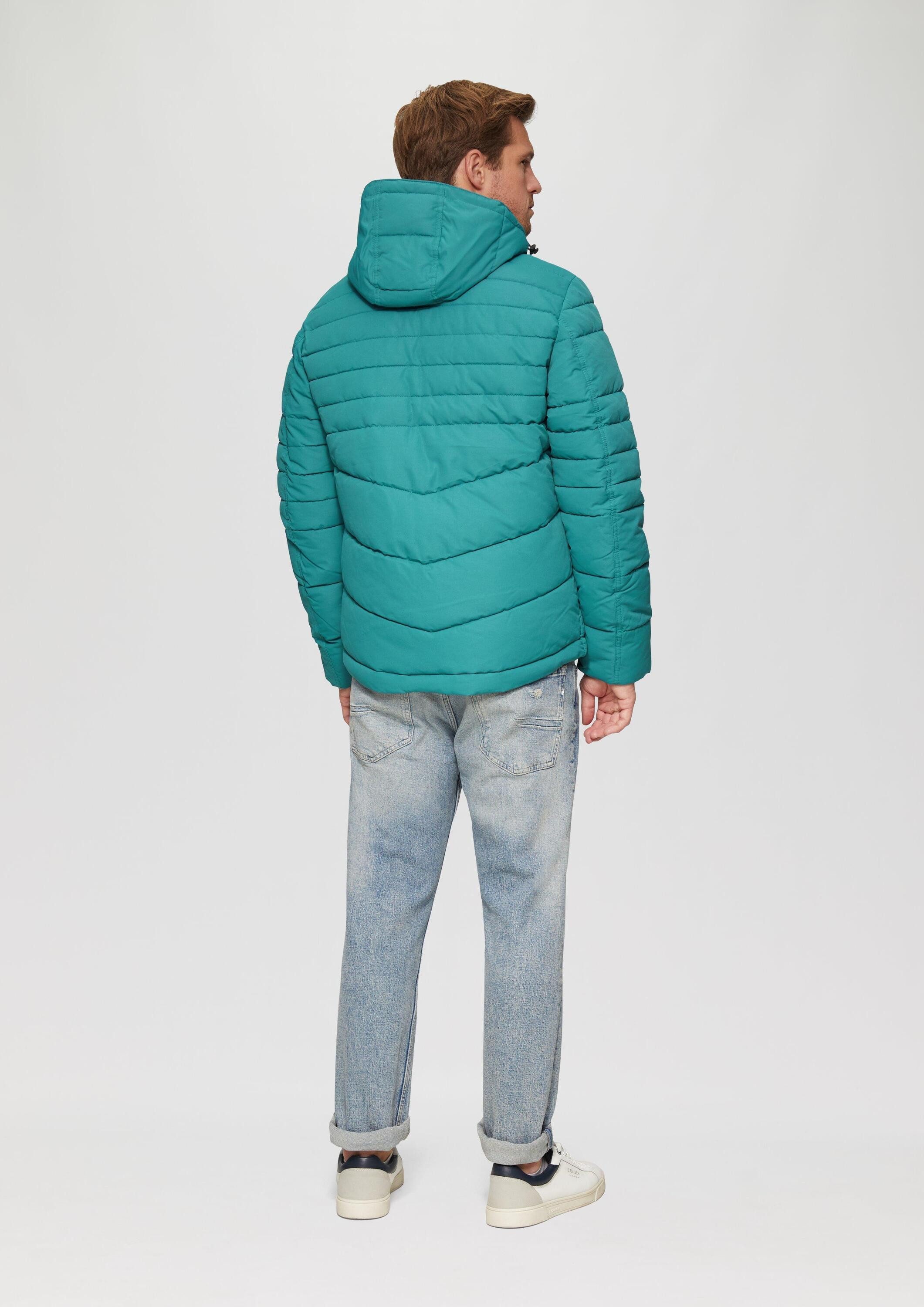 s.Oliver Winterjacke Outdoor-Jacke Gesteppte Jacke mit abnehmbarer Kapuze