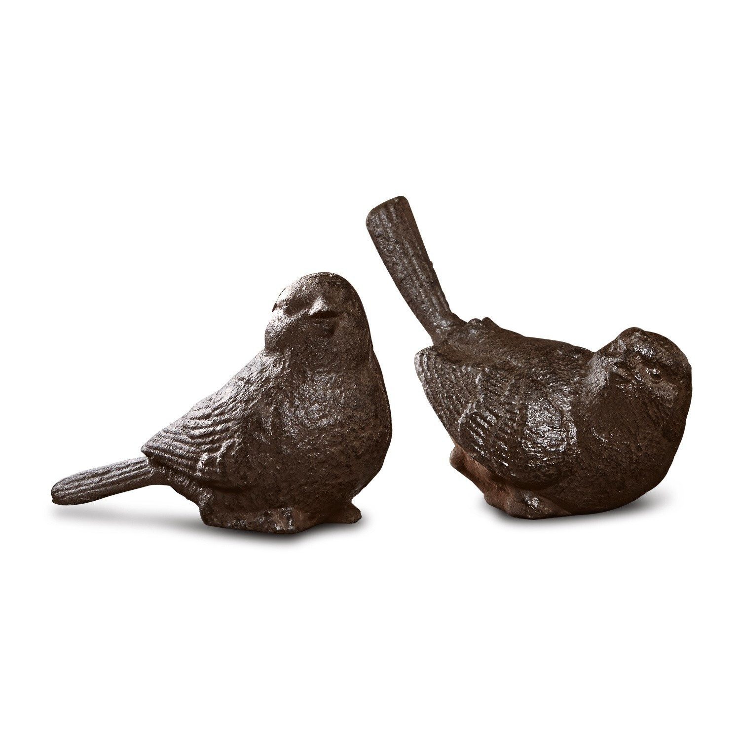 Mirabeau Dekofigur Deko-Vogel 2er Set Birdy braun