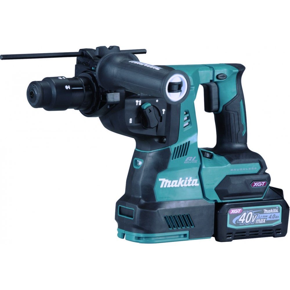 Akku-Kombihammer - XGT Akku-Meißelhammer Makita - HR004GM301 blau/schwarz, für SDS-Plus