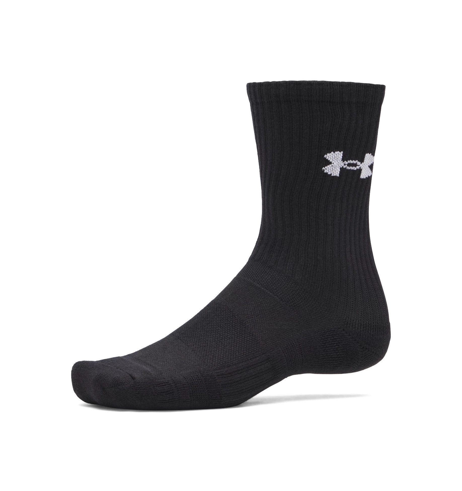 Under Armour® Sportsocken UA PERFORMANCE COTTON 3P CRW (3-Paar) für vielseitige Aktivitäten, weiches Material aus 100% Baumwolle