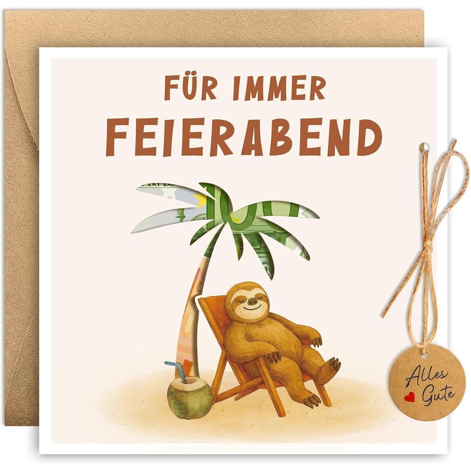 LuxusKollektion Küchenorganizer-Set Geldgeschenk Karte Umschlag Rente Renteneintritt Abschied Ruhestand