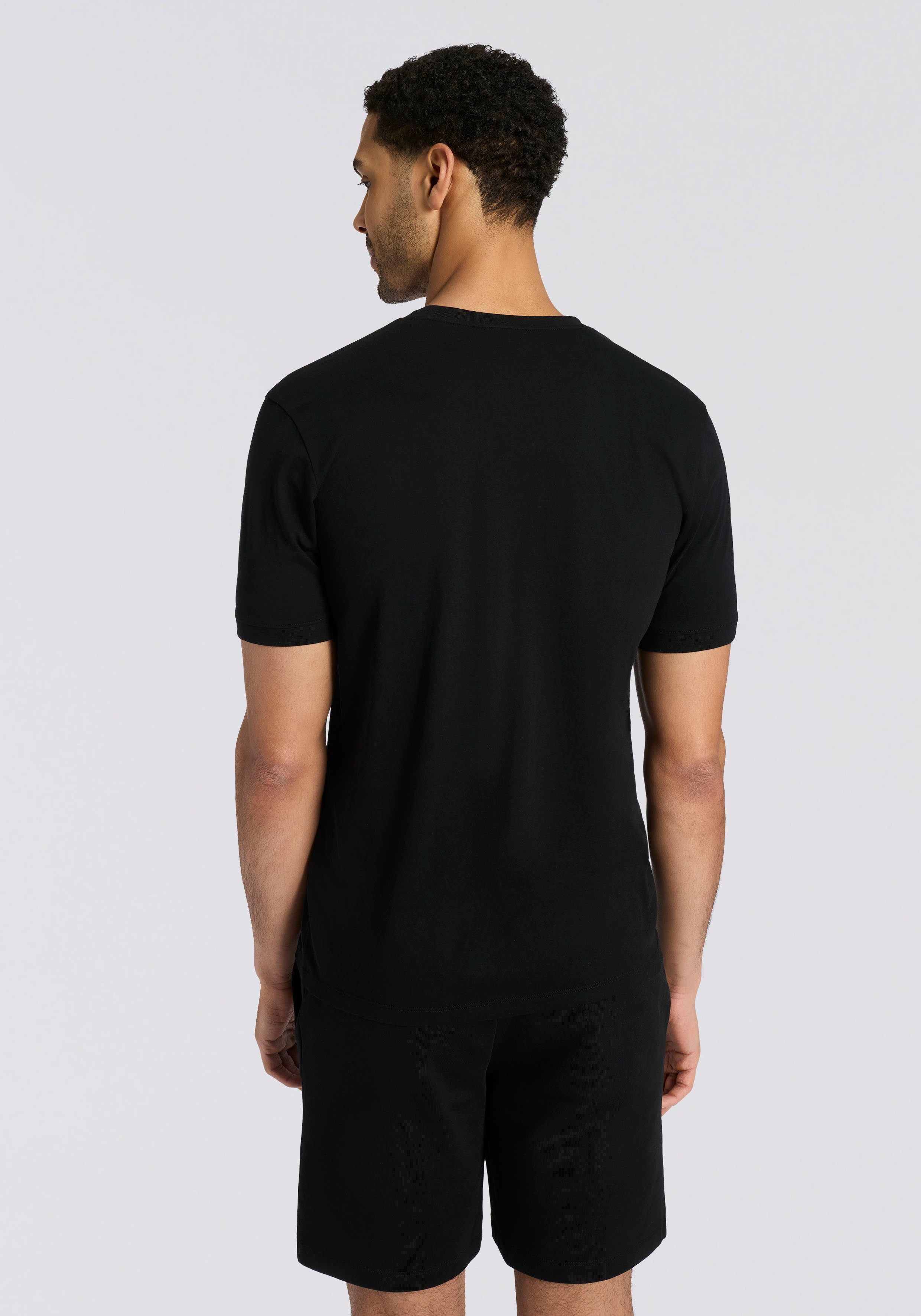 HUGO T-Shirt Diragolino Rundhalsausschnitt, Regular Fit, Logo-Label