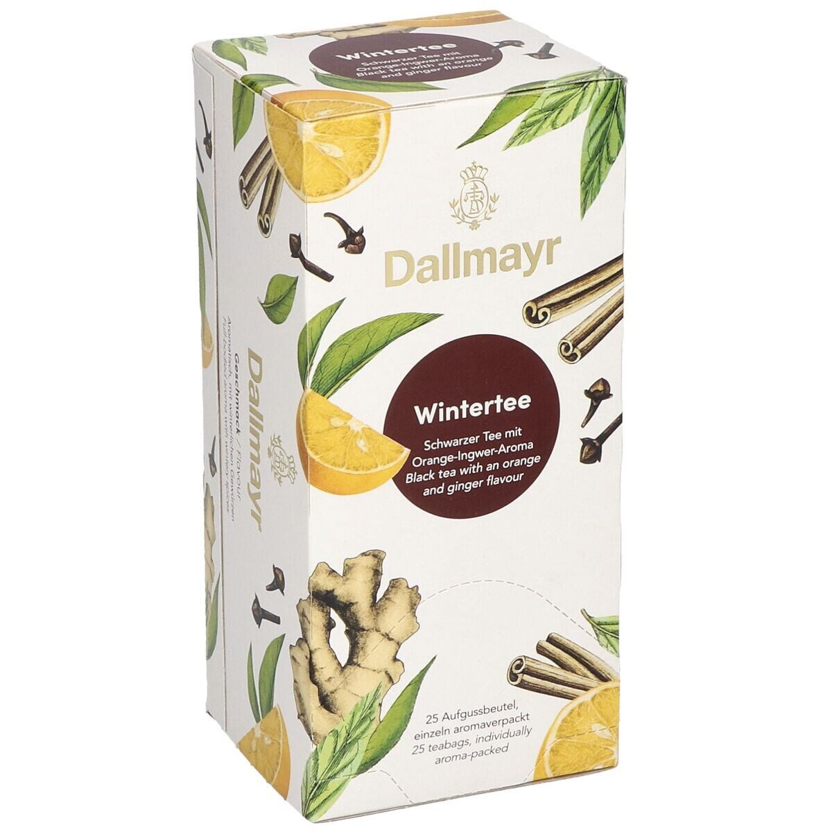 DALLMAYR Tee Wintertee, Aromatisierter Schwarzer Tee mit Orange & Ingwer