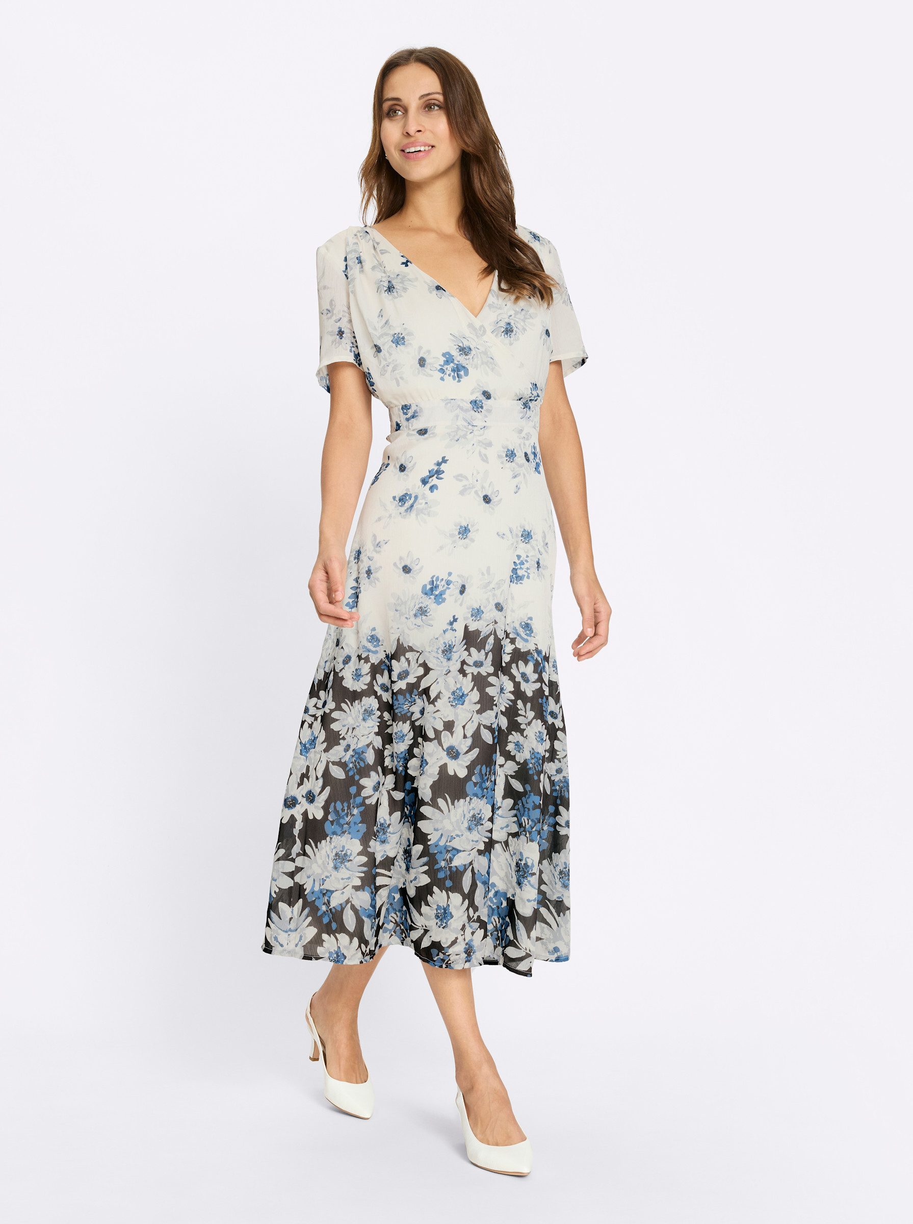 Witt Etuikleid Druck-Kleid Kurzarm