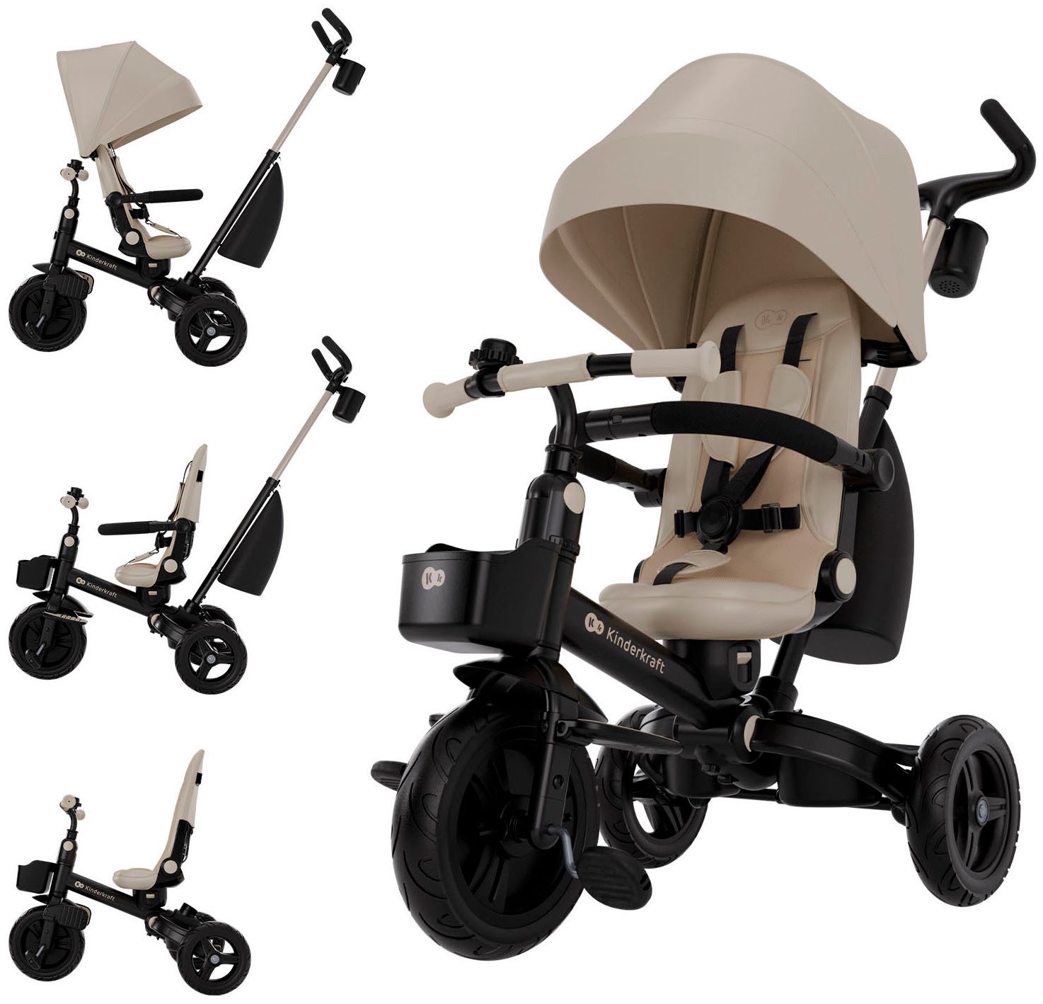 Kinderkraft Dreirad Aveo 2 Plus, multifunktional