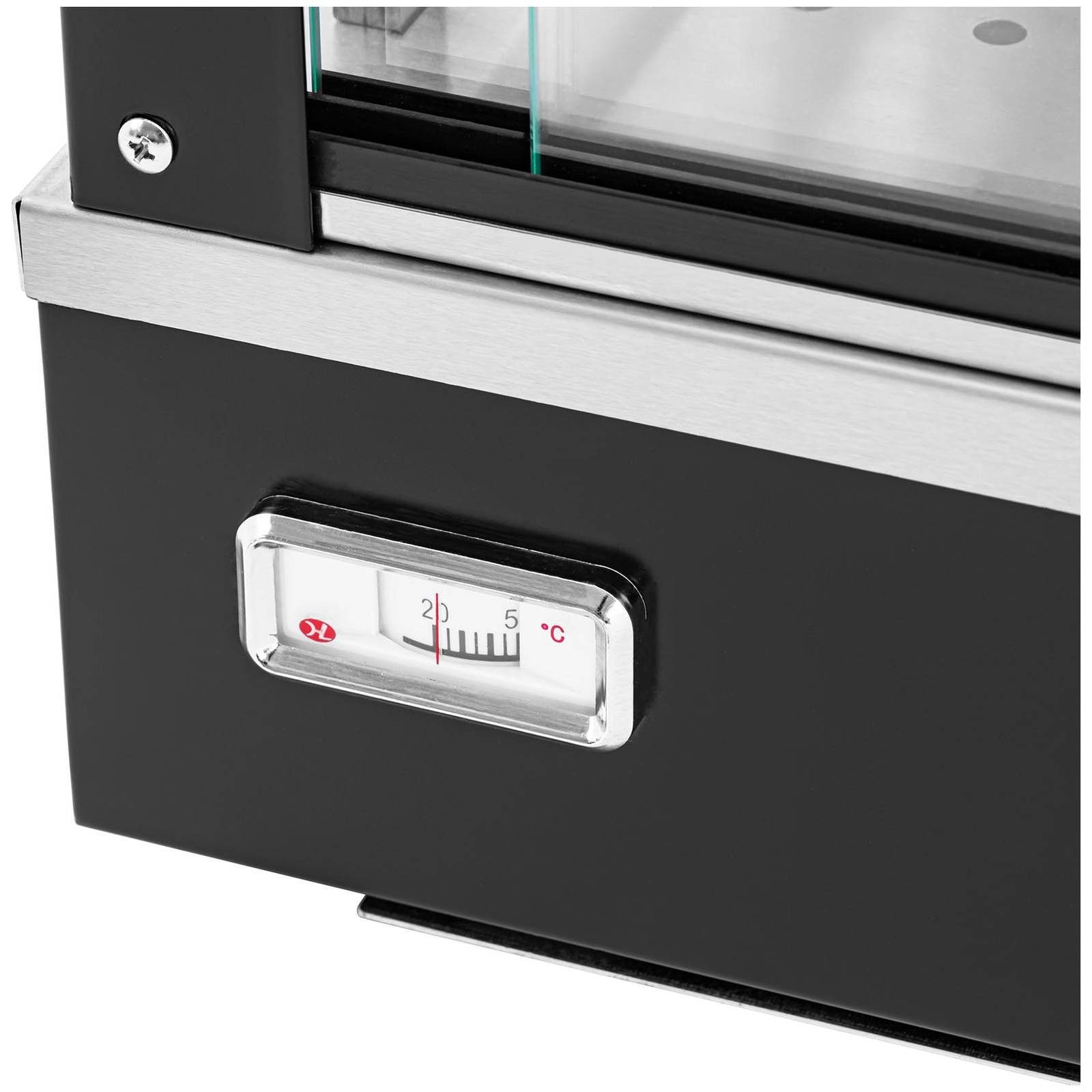 Royal Catering Speisenwärmer Heiße Theke 150 L Warmhaltevitrine Warmhaltetheke 1600W 3 Ablagegitter