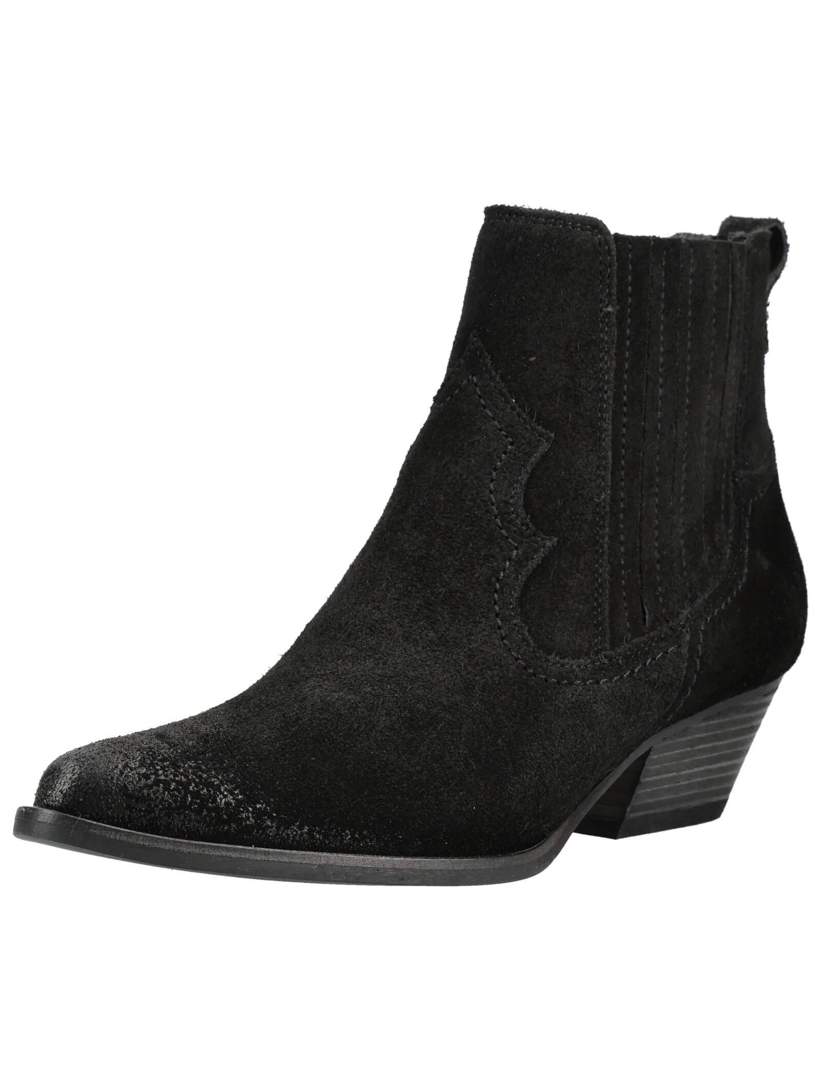 Paul Green Stiefelette Veloursleder Bikerboots